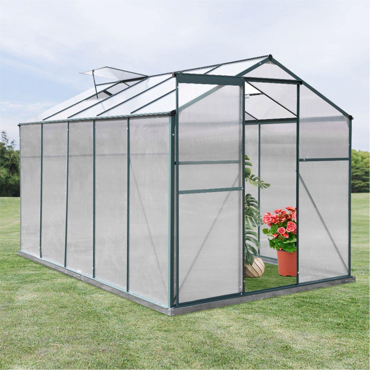 Green - Breeins - Outdoor 10x6Fts Garden Greenhouse with No Base - 5