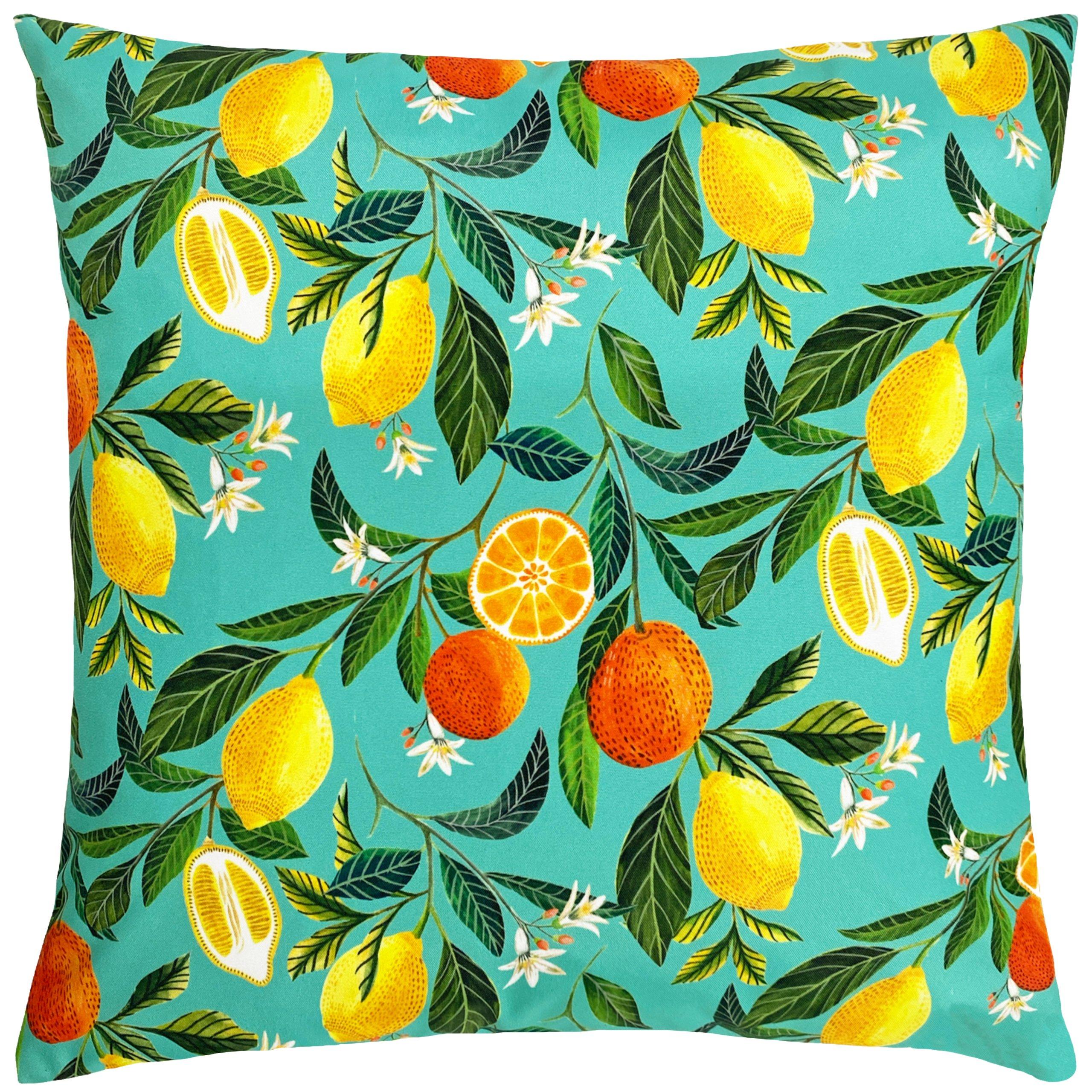 Evans Lichfield  Orange Blossom Outdoor Cushion - colour - 43x43cm