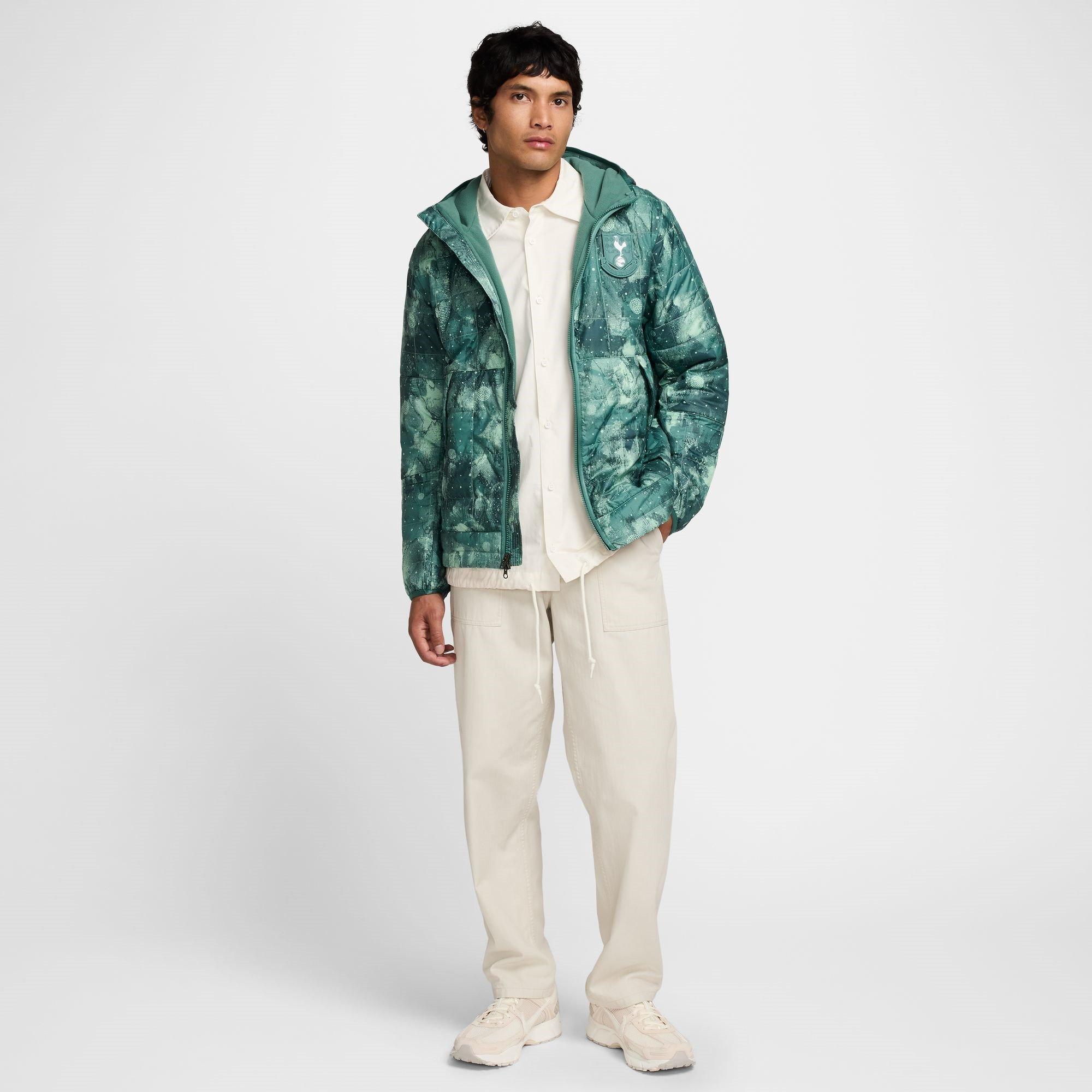 Enamel Green - Nike - Hotspur FC Fleece-Lined Hooded Jacket Mens - 10