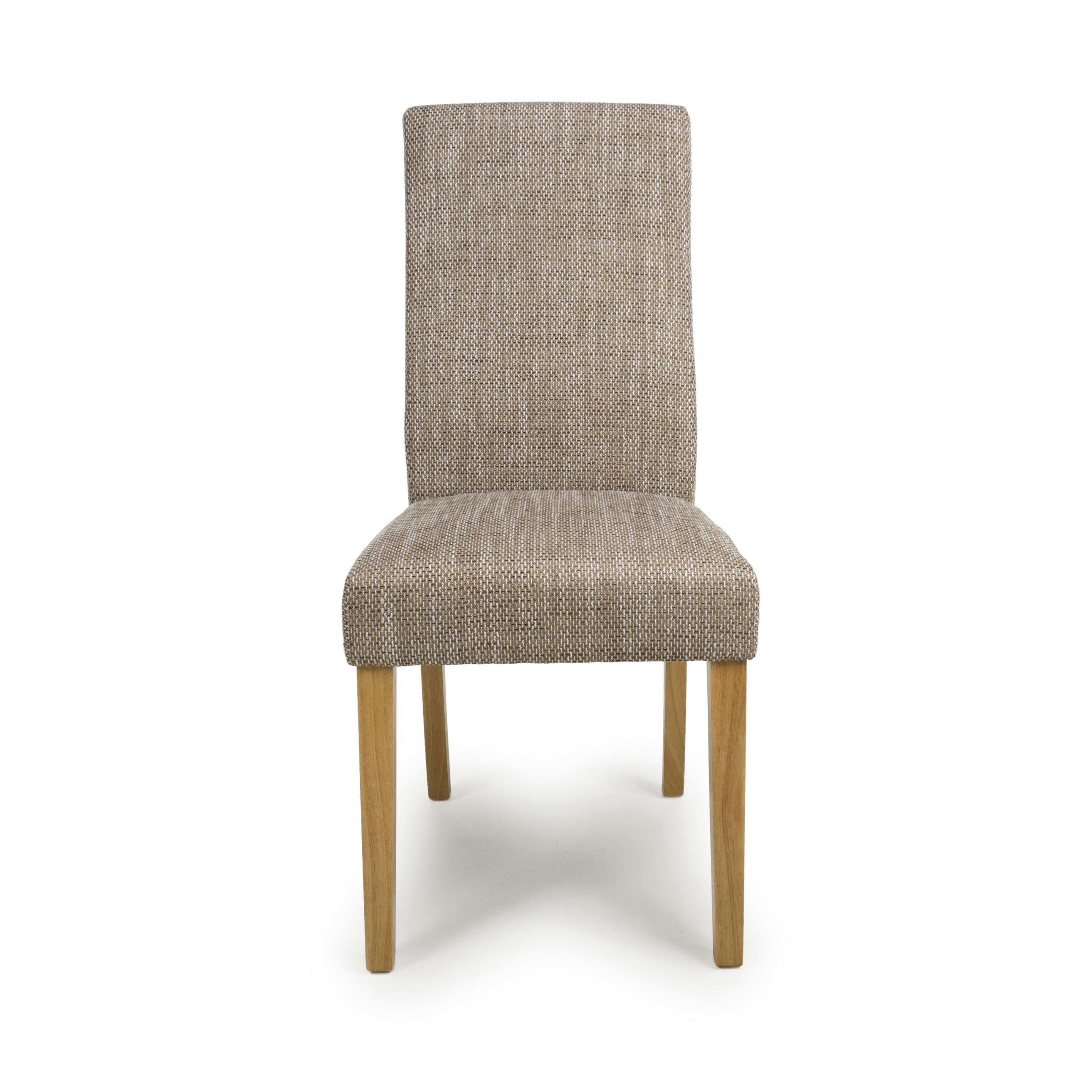 Tweed Oatmeal - Shankar - Set of 2 Burford Oatmeal Dining Chairs - 4
