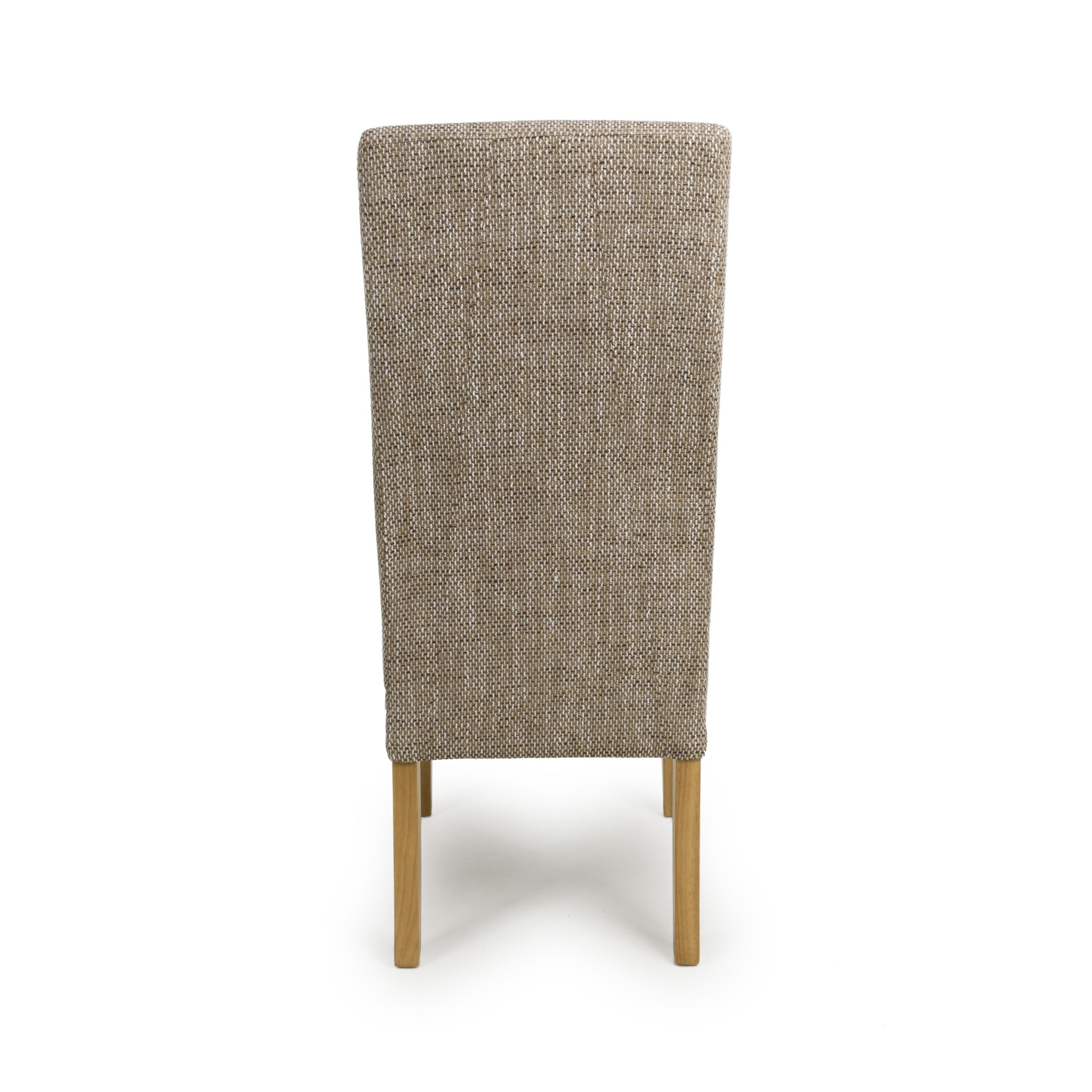 Tweed Oatmeal - Shankar - Set of 2 Burford Oatmeal Dining Chairs - 5