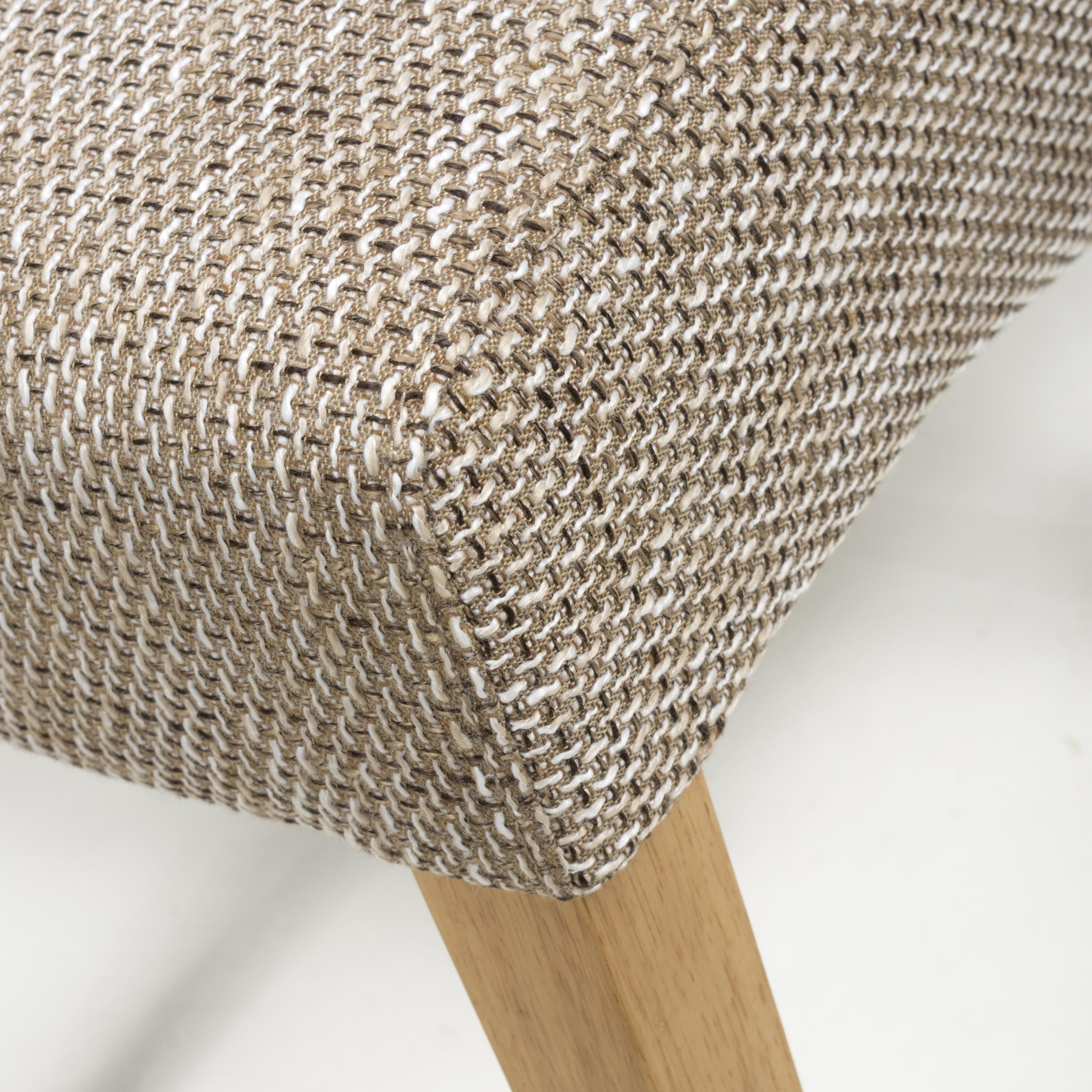 Tweed Oatmeal - Shankar - Set of 2 Burford Oatmeal Dining Chairs - 6