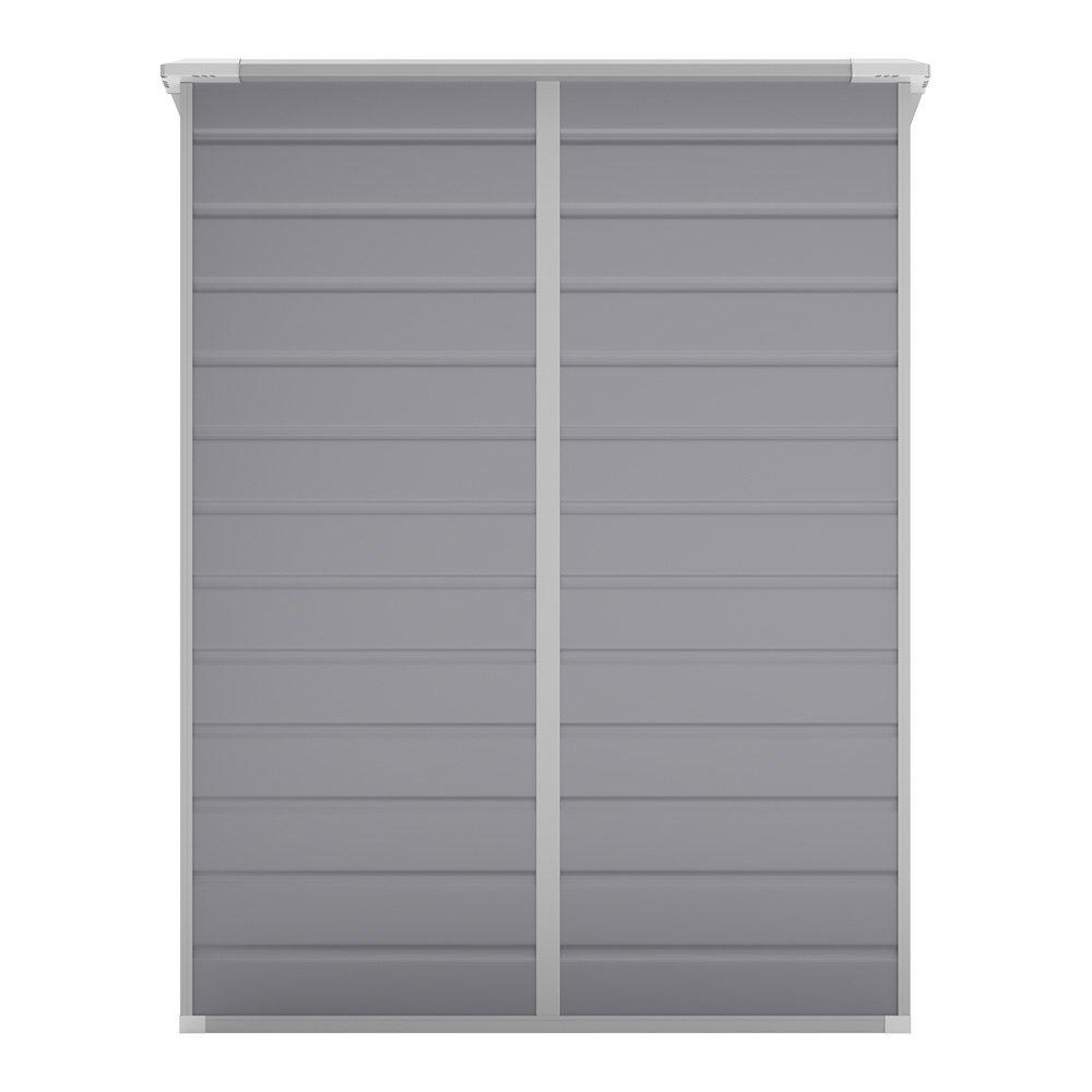 Grey - Breeins - Outdoor 5x4Fts Garden Plastic Storage Shed Grey - 5