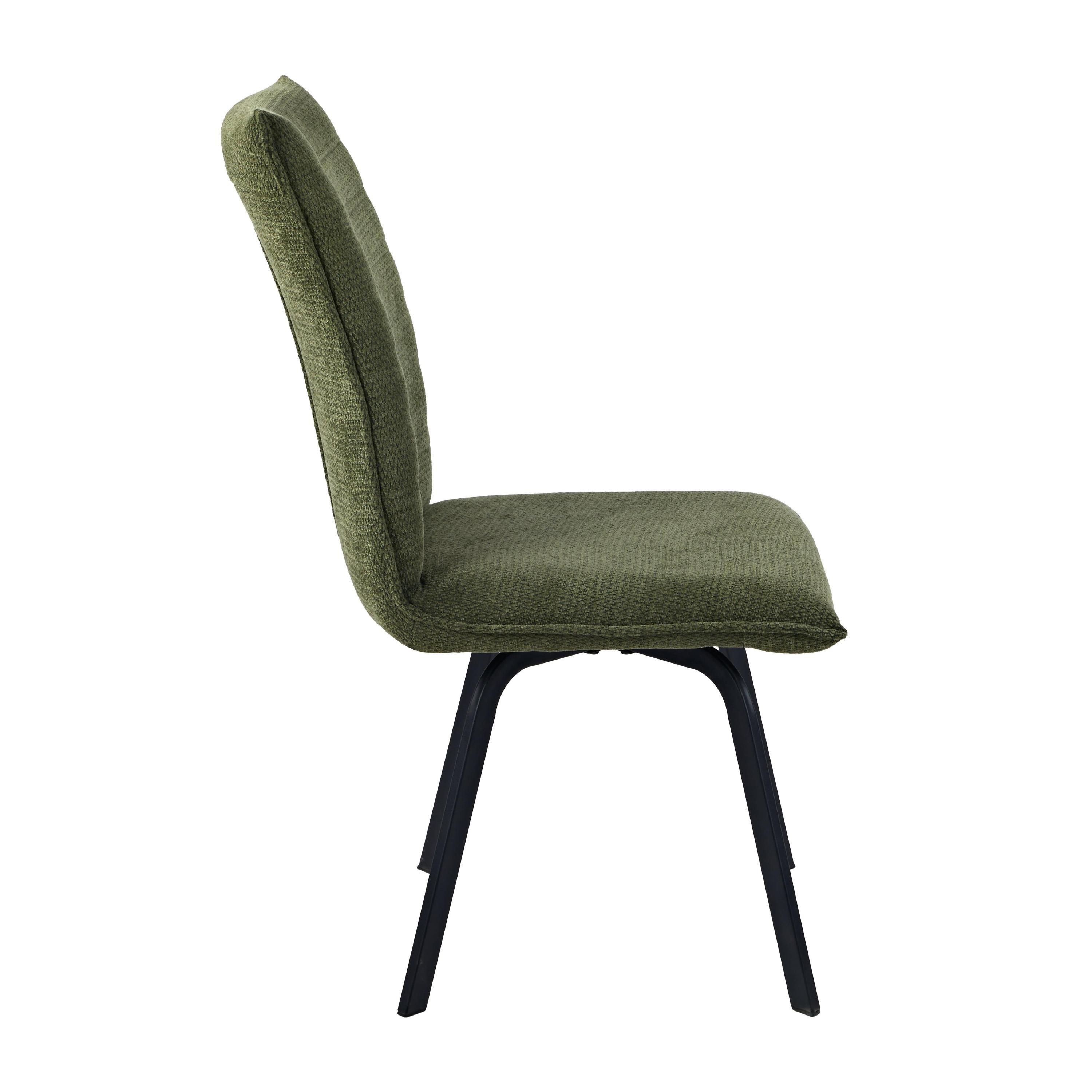 Green - Shankar - Set of 2 Fernley Green Upholstered Dining Chairs - 3