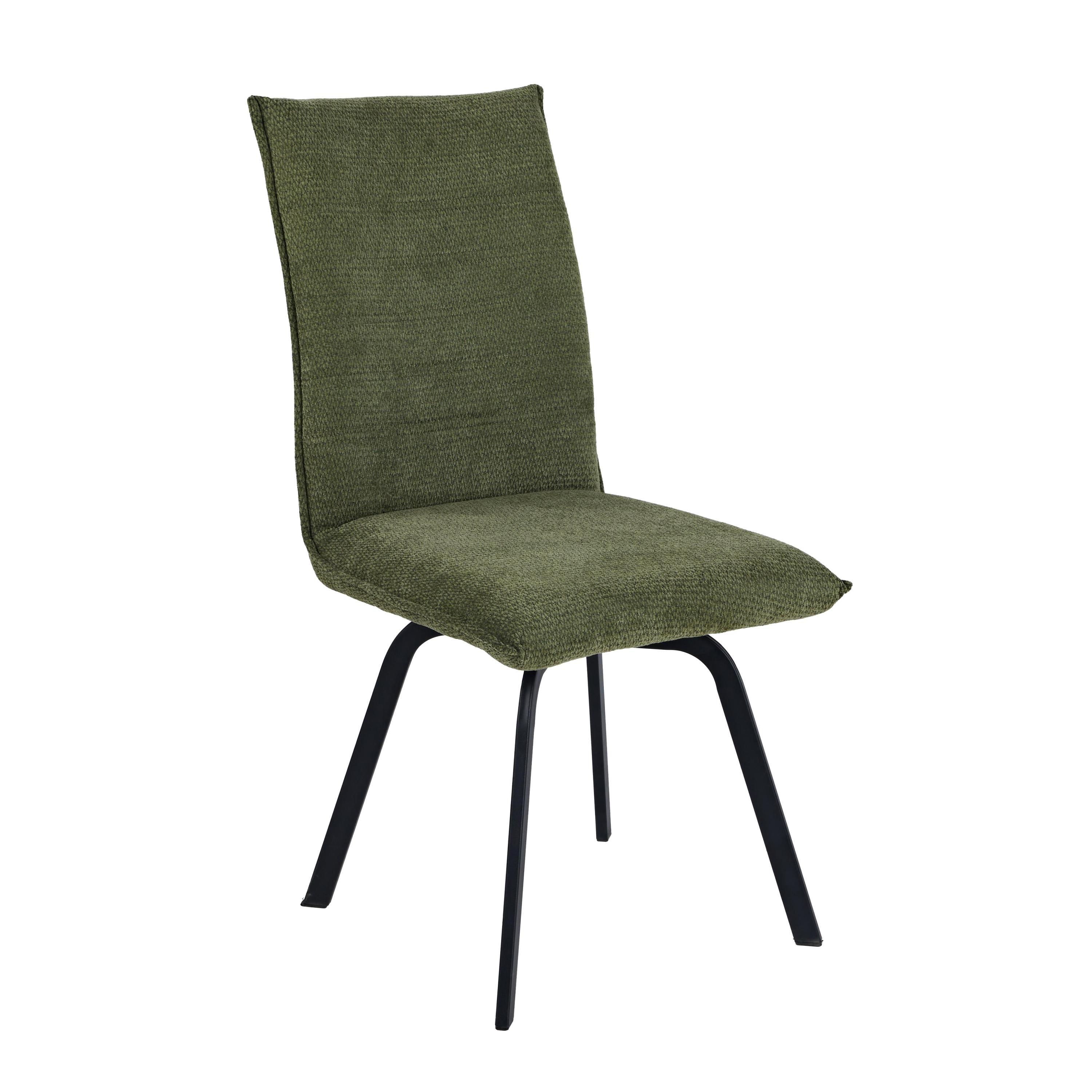 Green - Shankar - Set of 2 Fernley Green Upholstered Dining Chairs - 6