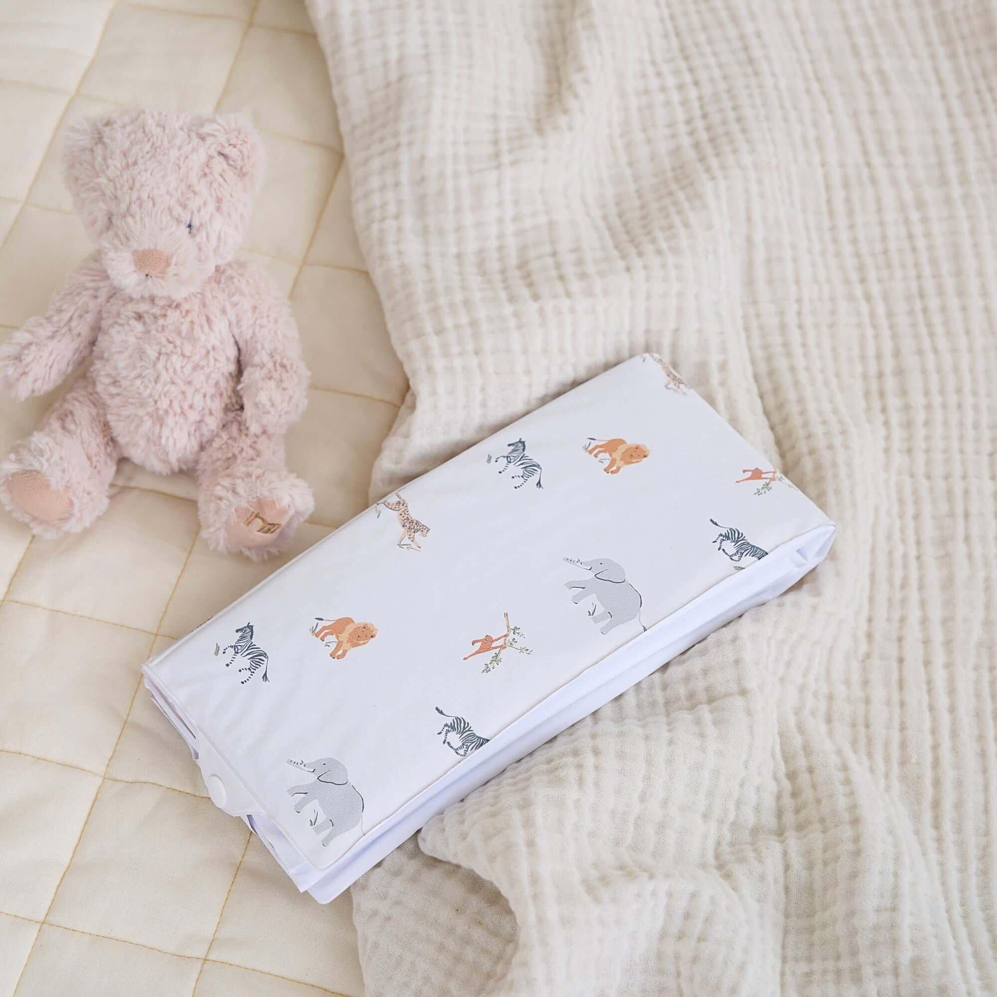 Multi - Clair De Lune - Jungle Dream Wedge and Travel Changing Mat Bundle - 3