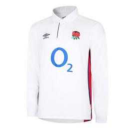 Umbro England Long Sleeve Classic Rugby Shirt 2021