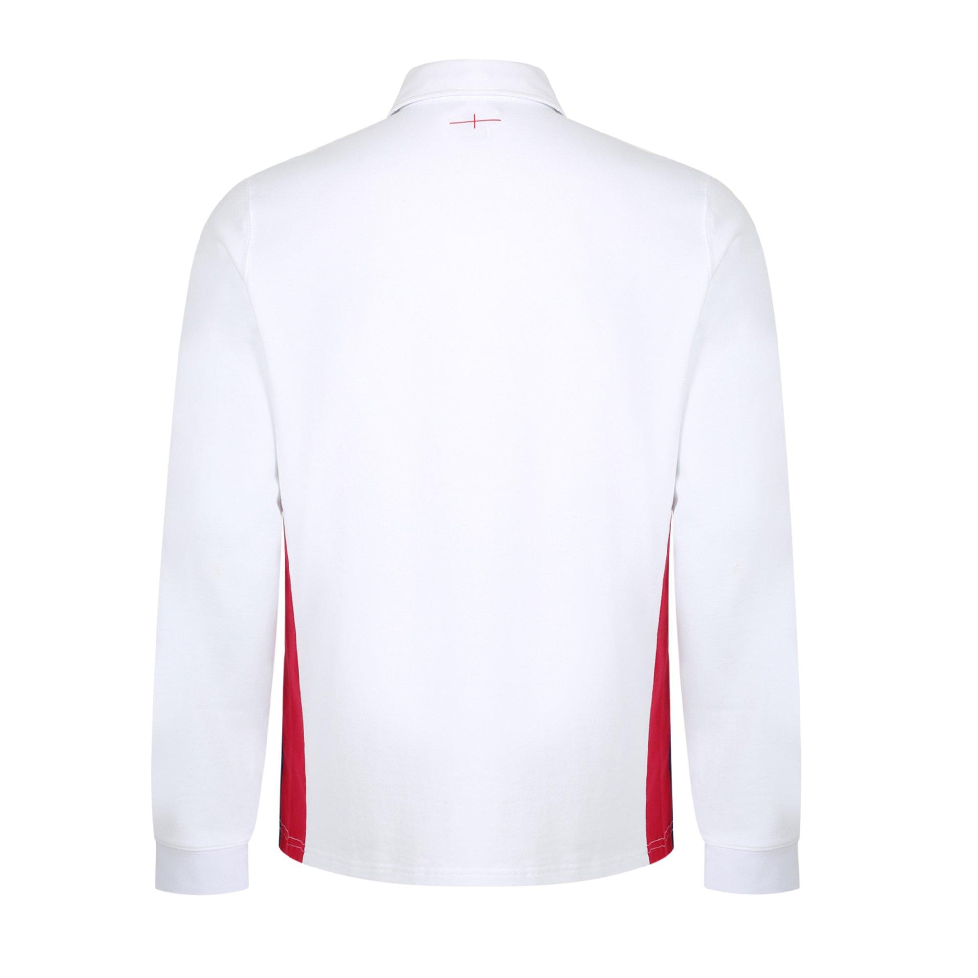 Hvid/Rød - Umbro - England Long Sleeve Classic Rugby Shirt 2021 - 2
