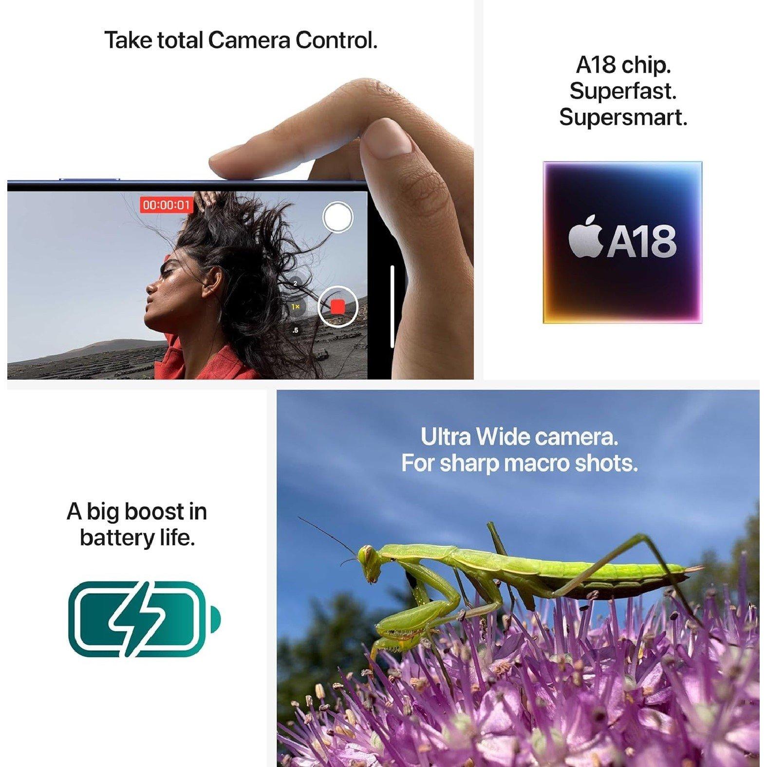 Ultra Marine - Apple - APPLE iPhone 16 Bundle - 5