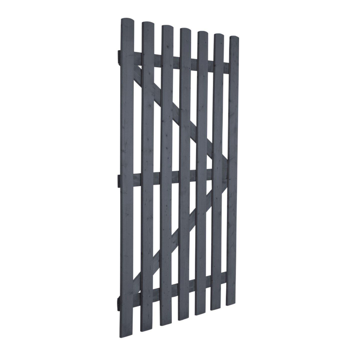 Grey - Breeins - 150cm H Garden Wood Fence Gate with Latch - 4