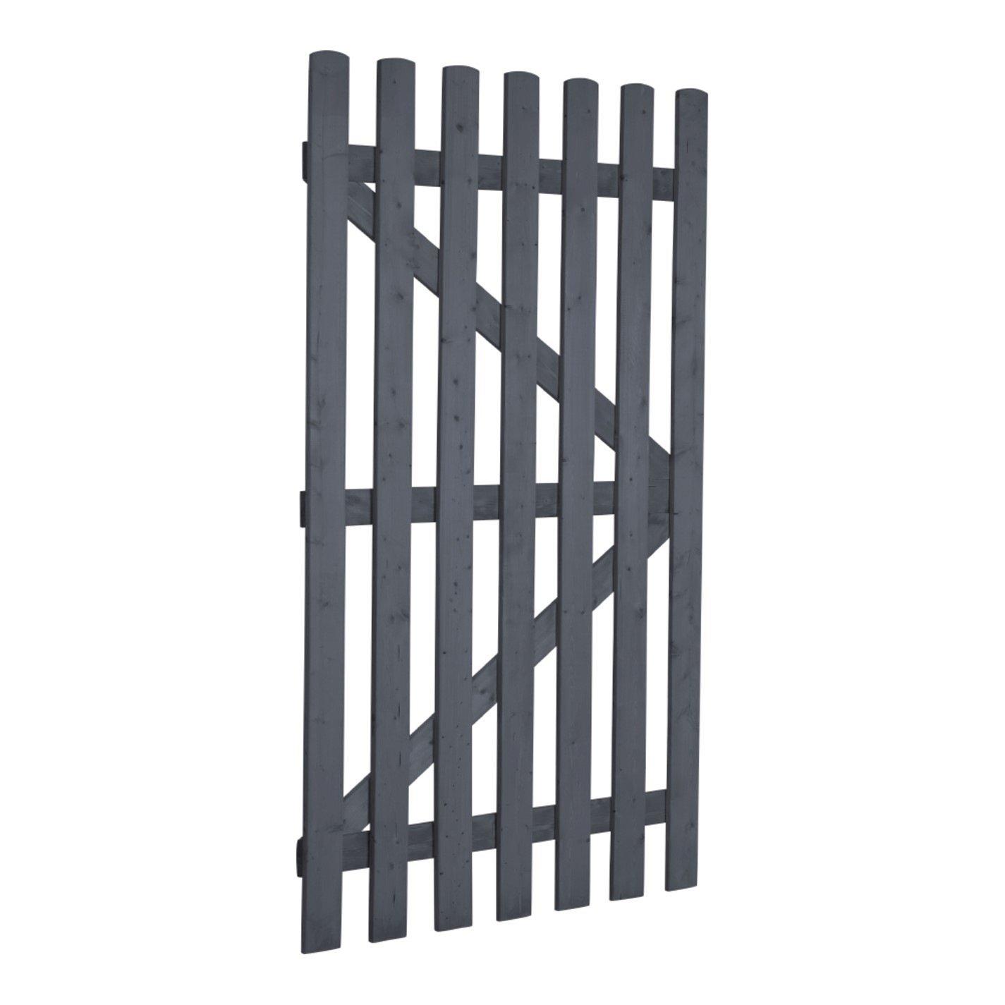 Grey - Breeins - 150cm H Garden Wood Fence Gate with Latch - 5