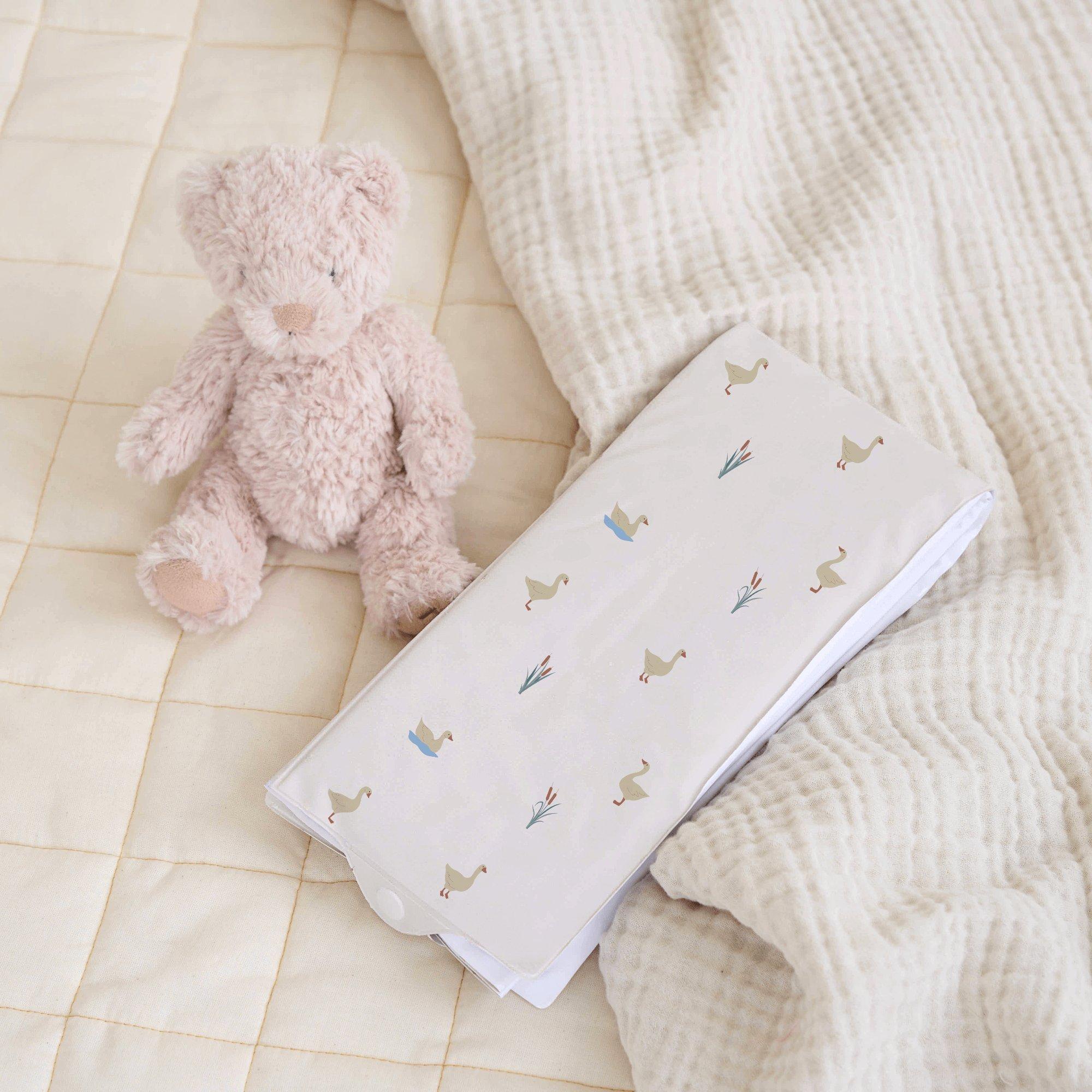 Multi - Clair De Lune - Duckling Wedge and Travel Changing Mat Bundle - 5
