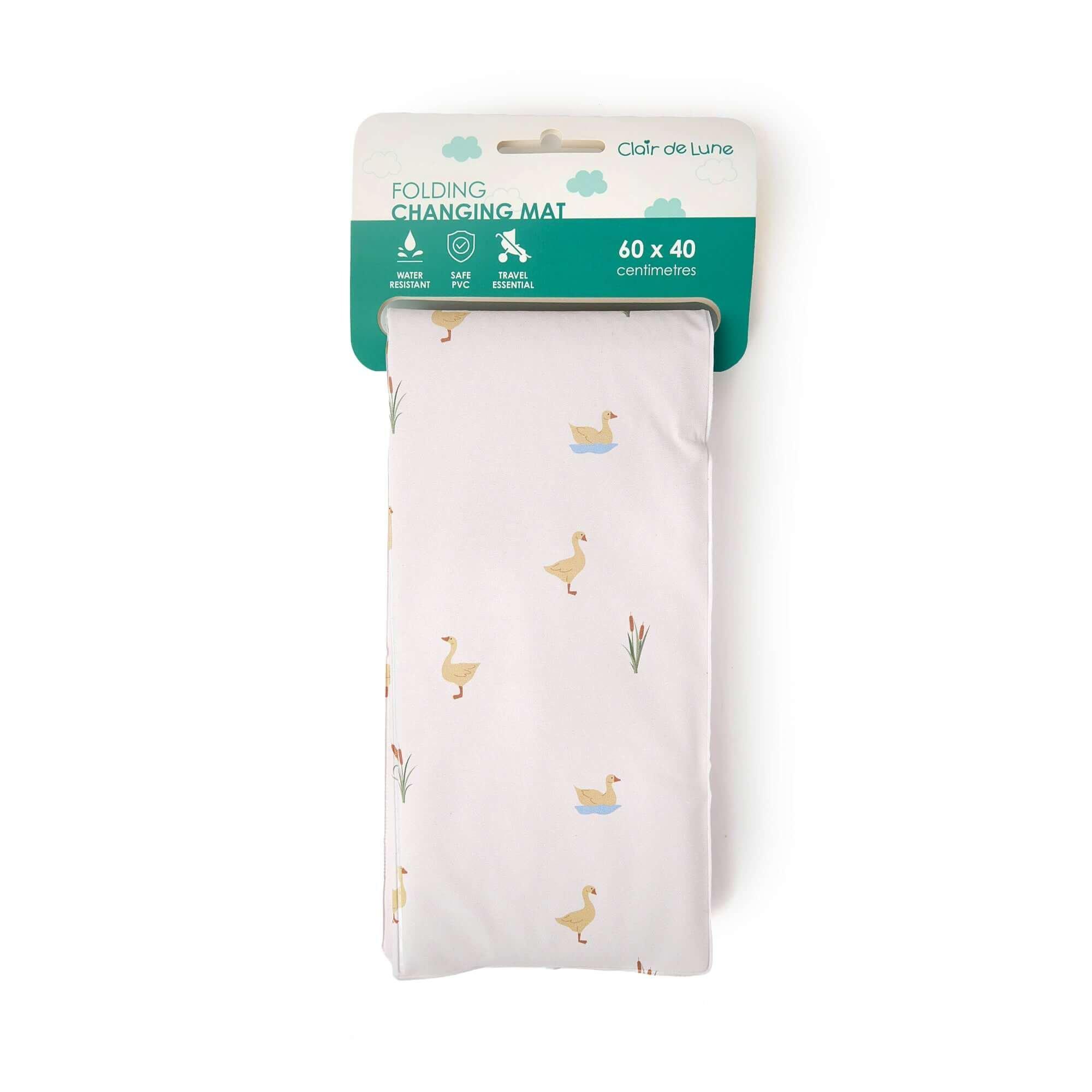 Multi - Clair De Lune - Duckling Wedge and Travel Changing Mat Bundle - 6