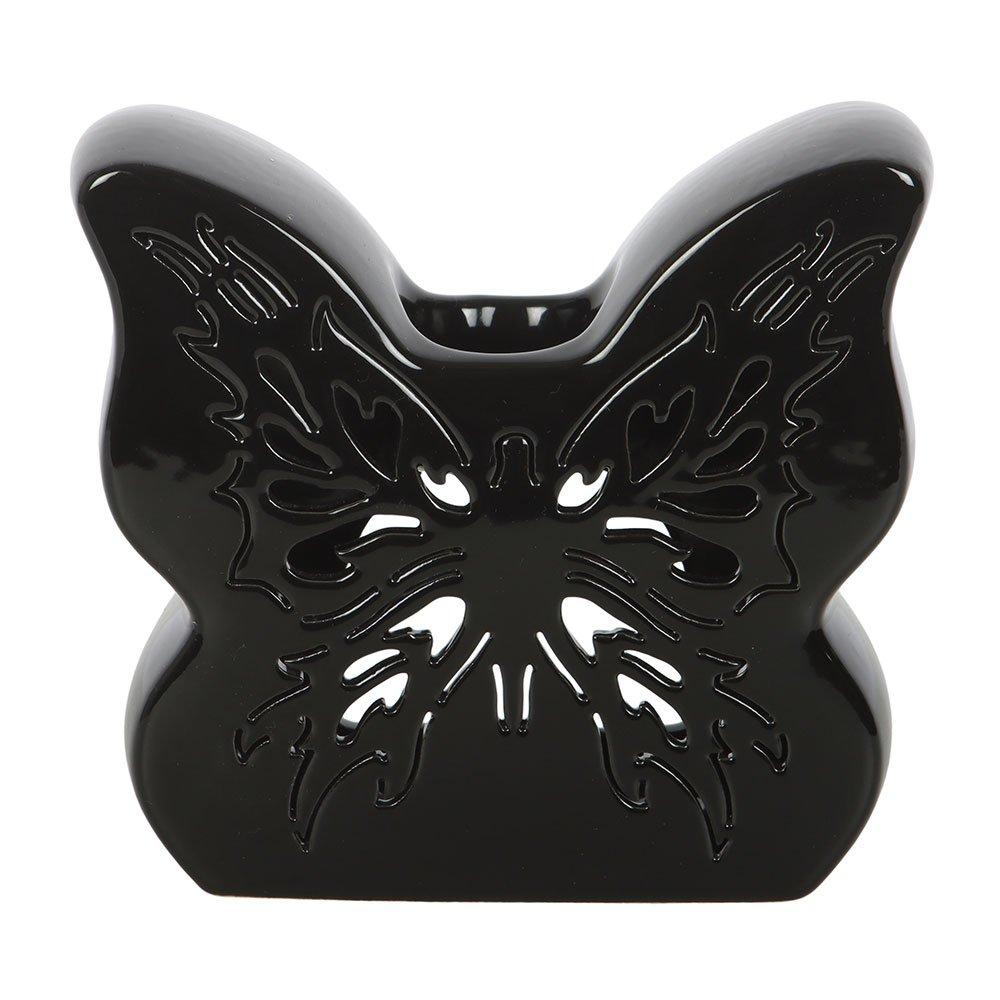 Black - Something Different - Black Cut-Out Butterfly Oil Burner - 3