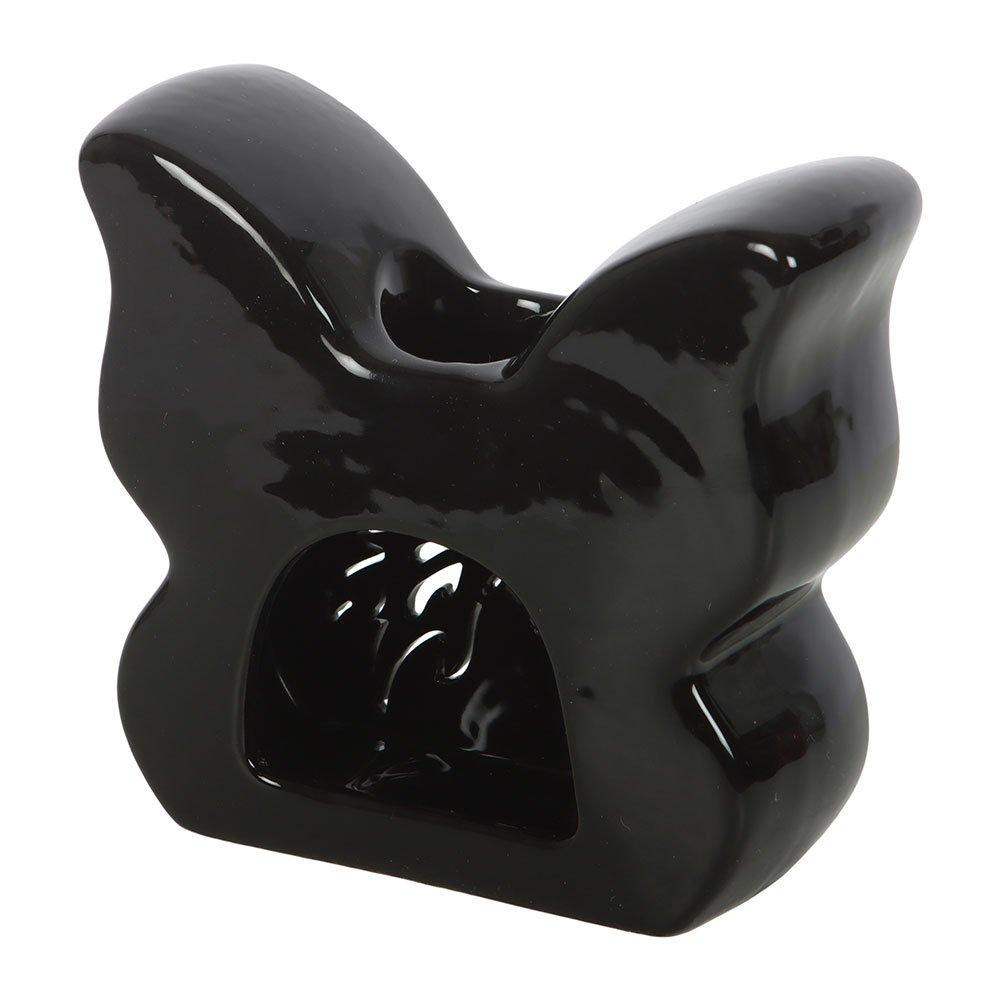 Black - Something Different - Black Cut-Out Butterfly Oil Burner - 4