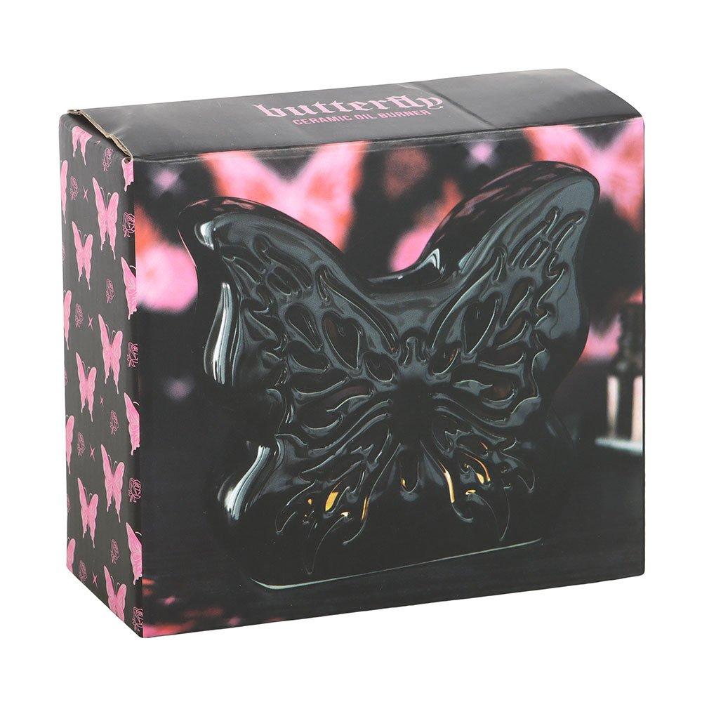 Black - Something Different - Black Cut-Out Butterfly Oil Burner - 5