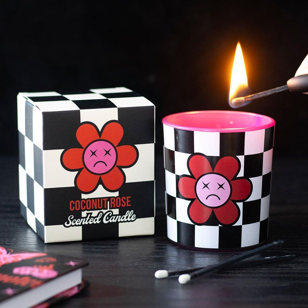 Black - Something Different - Sad Flower Coconut Rose Candle - 1