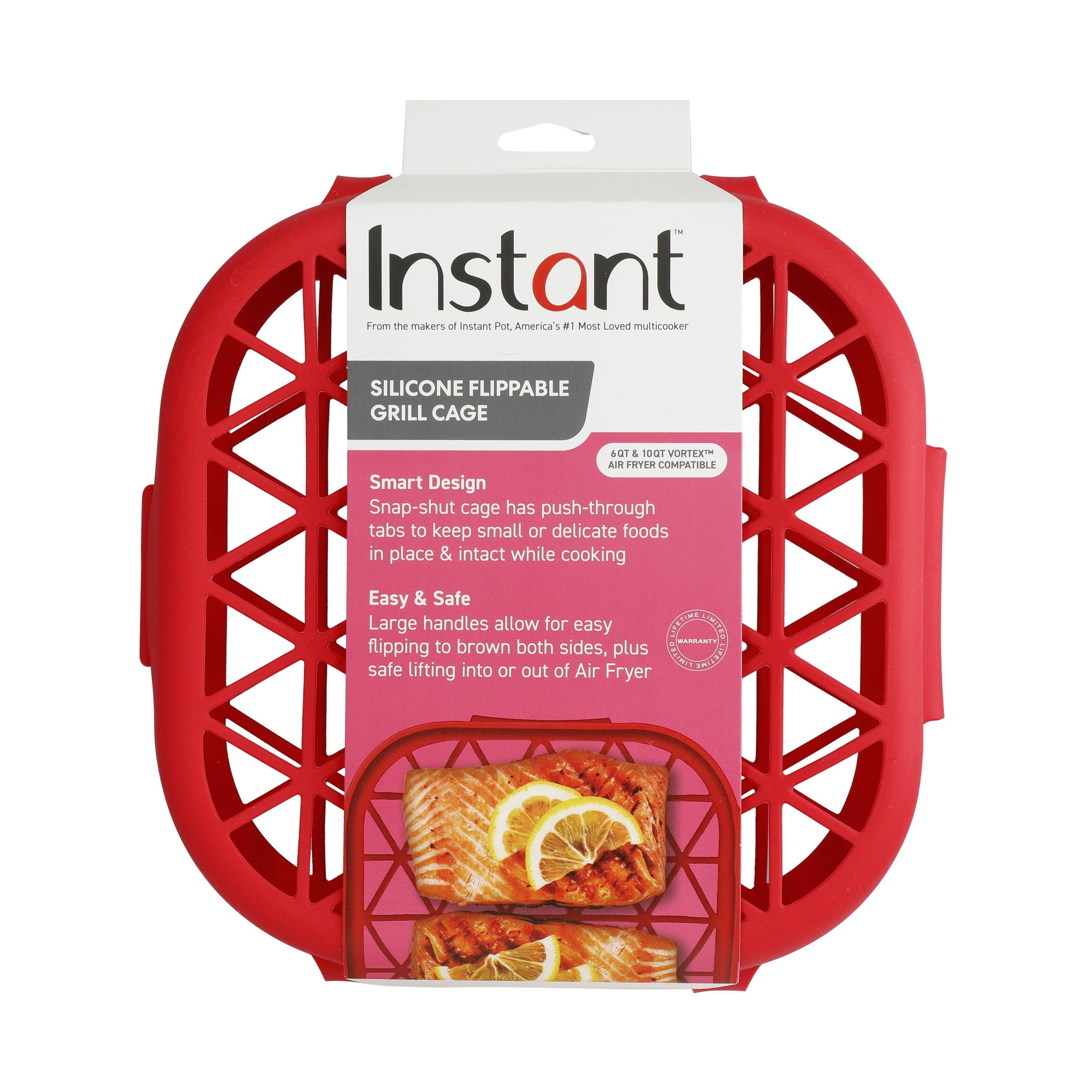 Red - Instant Pot - Air Fryer Silicone Grill Cage - 5