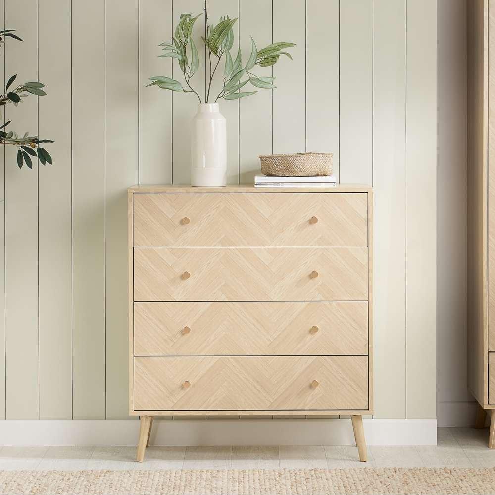 Birlea  Herringford 4 Drawer Chest - Nude