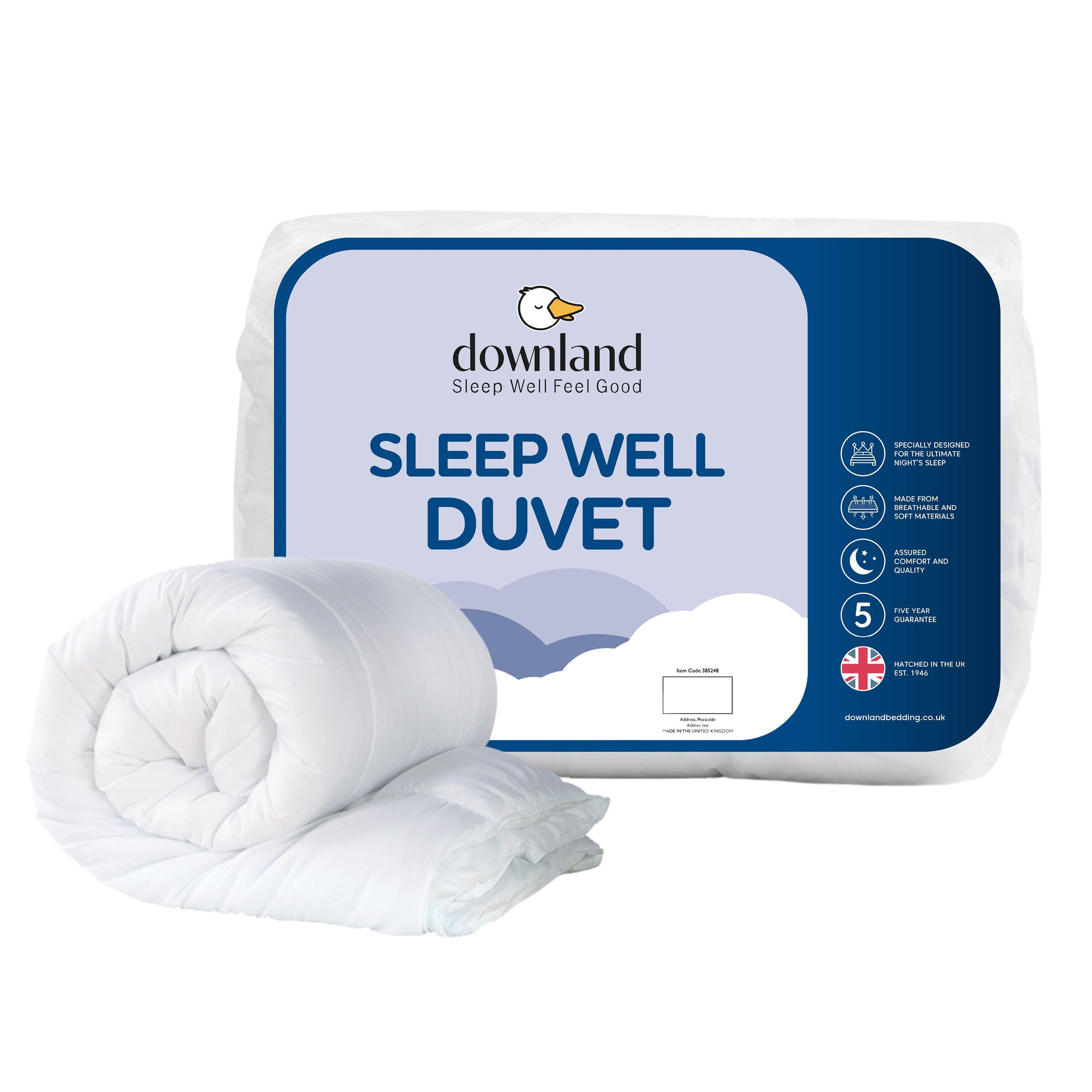 White - Downland - Sleep Well 7.5 tog Duvet - 1