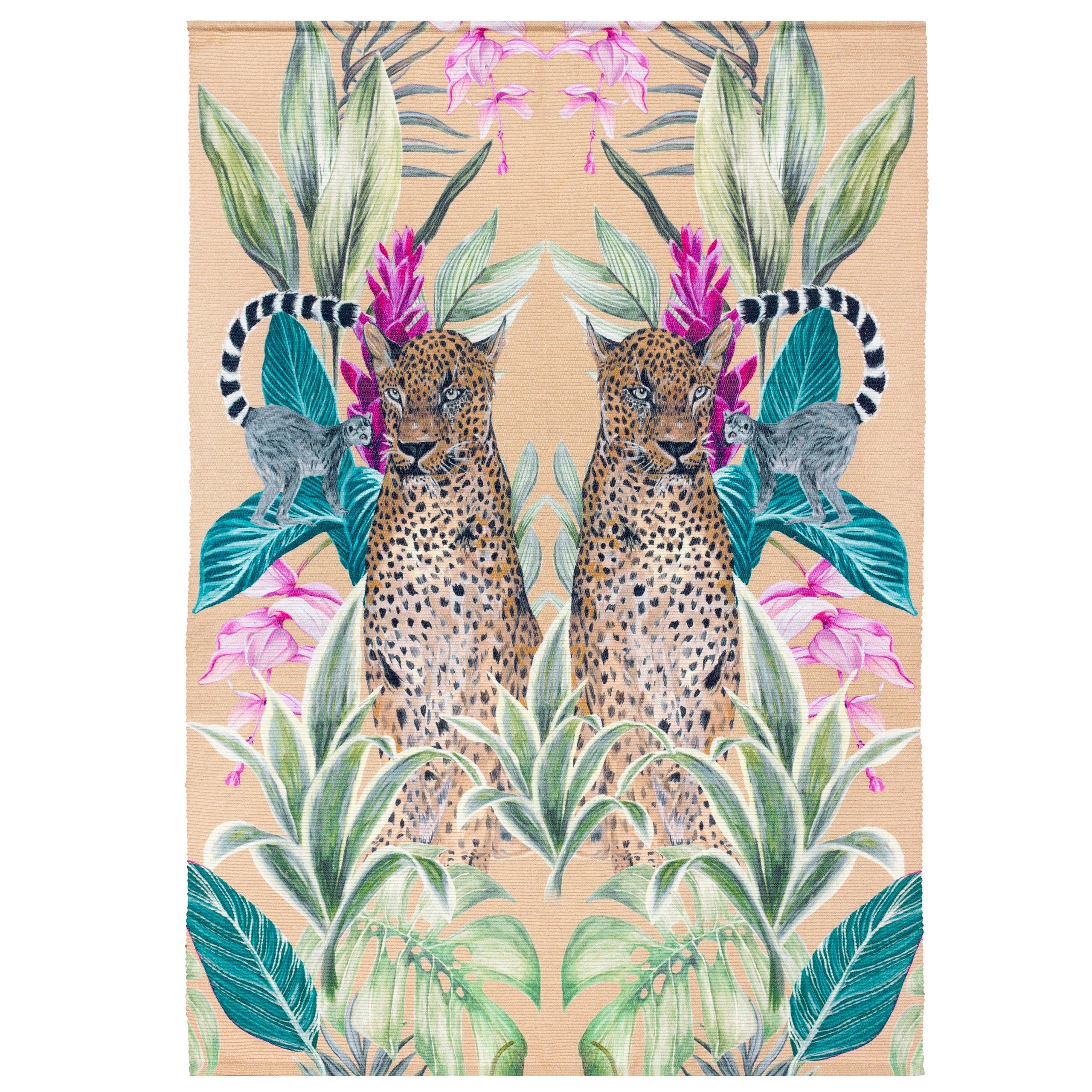 Gold - Wylder - Kali Leopards Washable Outdoor Rug - 1