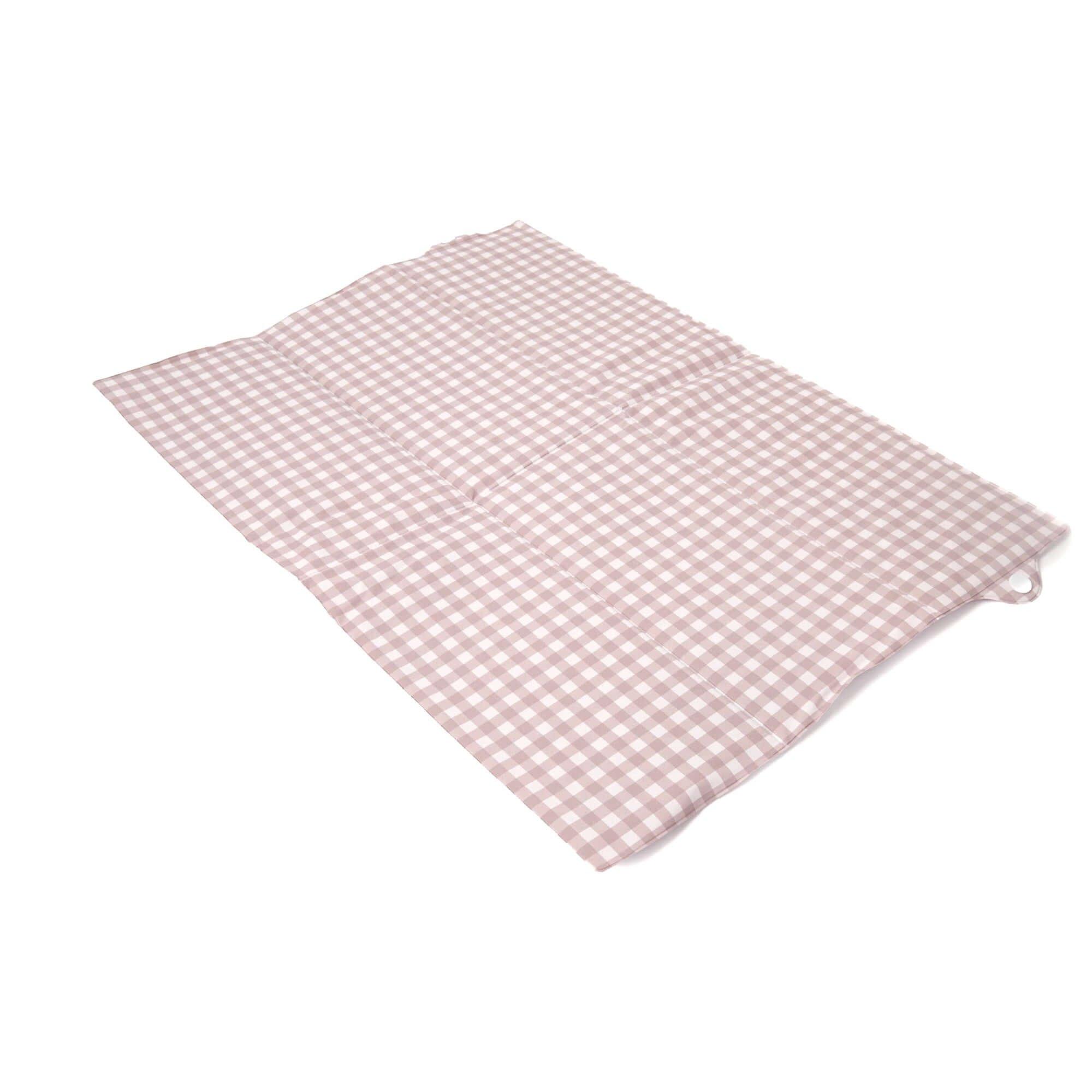 Purple - Clair De Lune - Gingham Wedge and Travel Changing Mat Bundle - 3