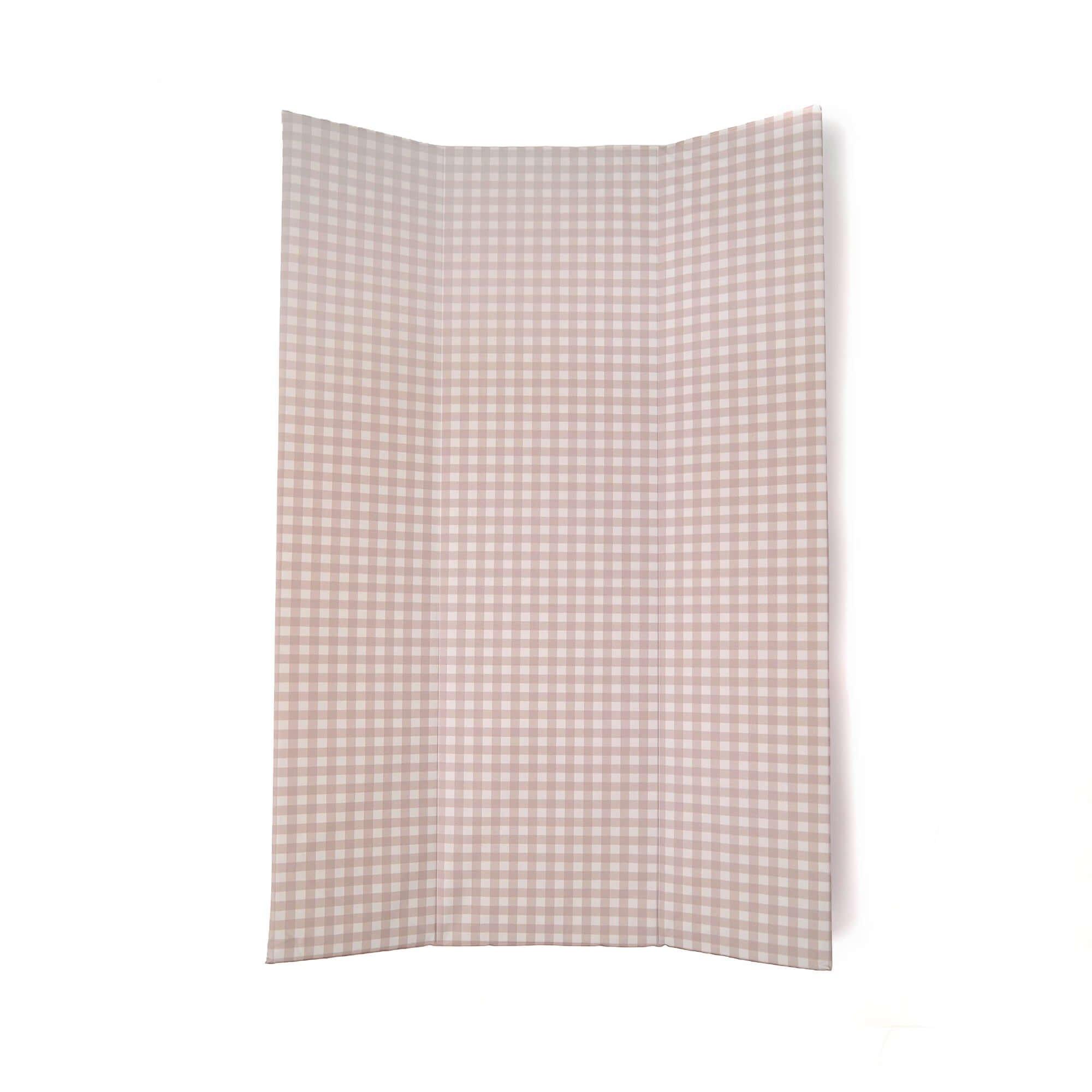 Purple - Clair De Lune - Gingham Wedge and Travel Changing Mat Bundle - 4