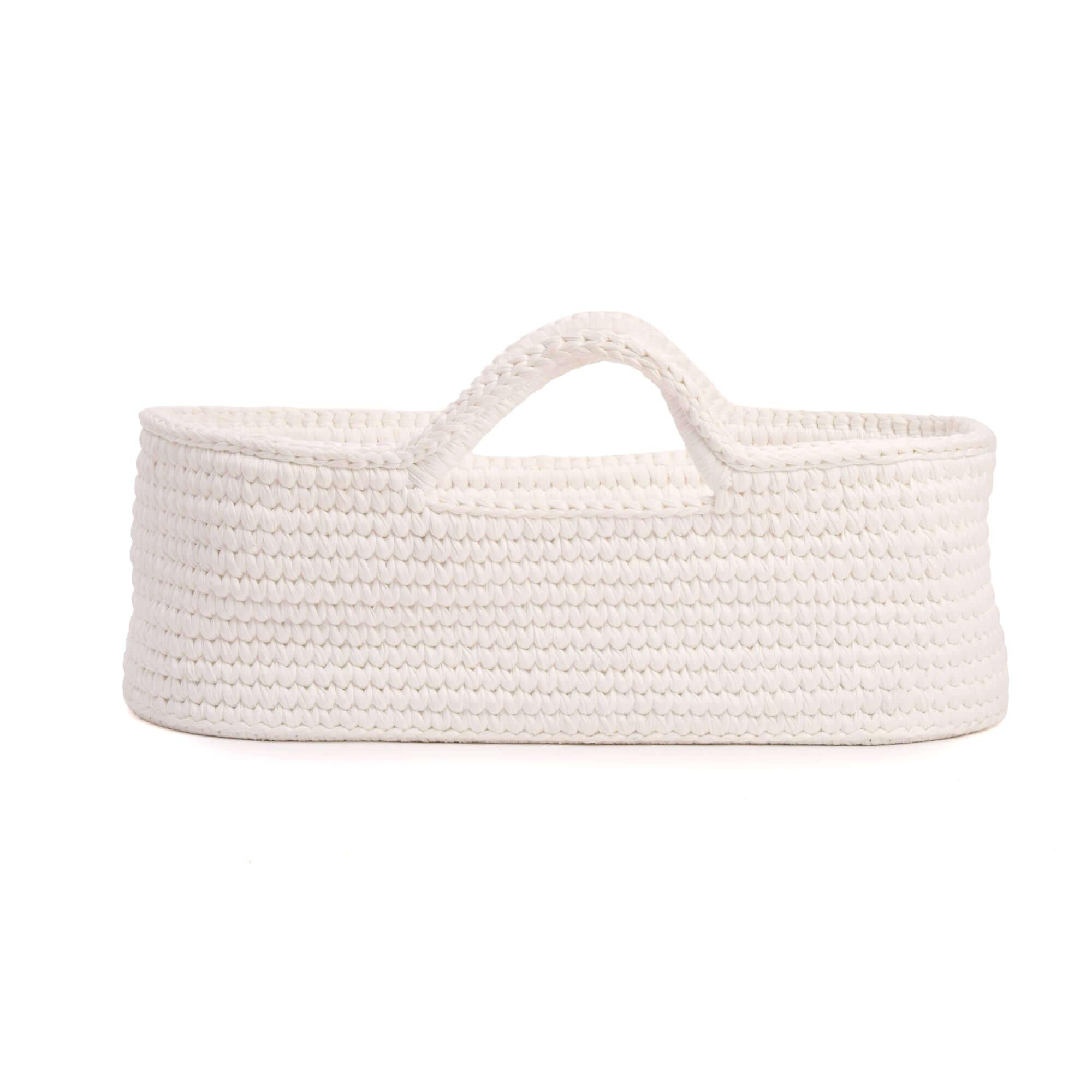 White - Clair De Lune - Clair de Lune Crochet Moses Basket With Stand - 5