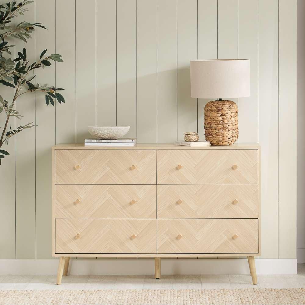 Birlea  Herringford 6 Drawer Chest - Nude