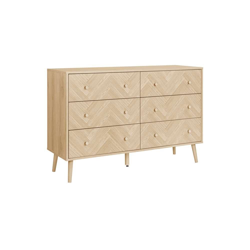 Nude - Birlea - Herringford 6 Drawer Chest - 5