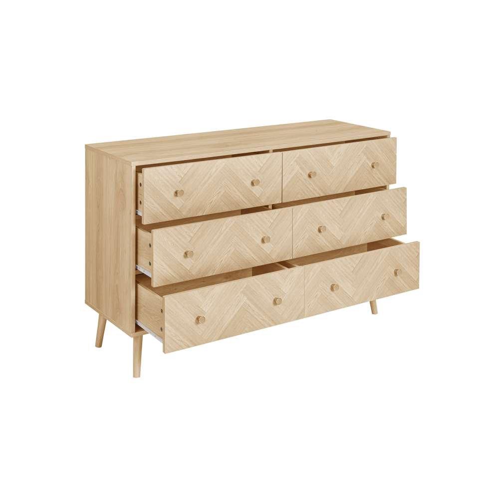 Nude - Birlea - Herringford 6 Drawer Chest - 6