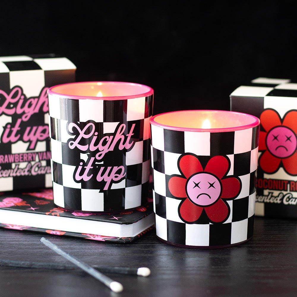 Pink - Something Different - Light It Up Strawberry Vanilla Candle - 1