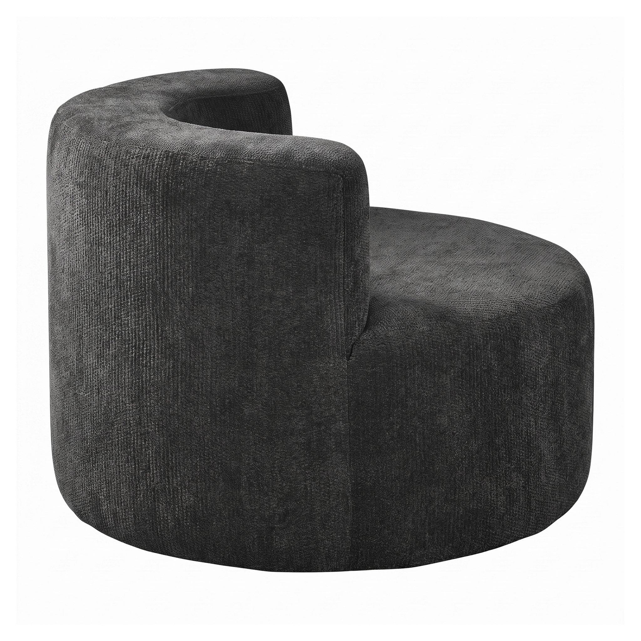 Grey - Urban Meuble - Adult Velour Lazy Sofa Chair Comfy Lounge Seat - 11