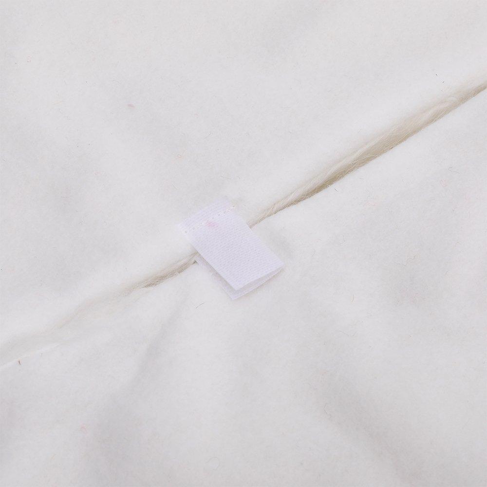 White - LIFE IDEAS - Snow White Plush Tree Skirt for Holiday Decor - 6