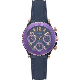 Guess Ladies Guess Cosmic Purple Navy Watch GW0466L2