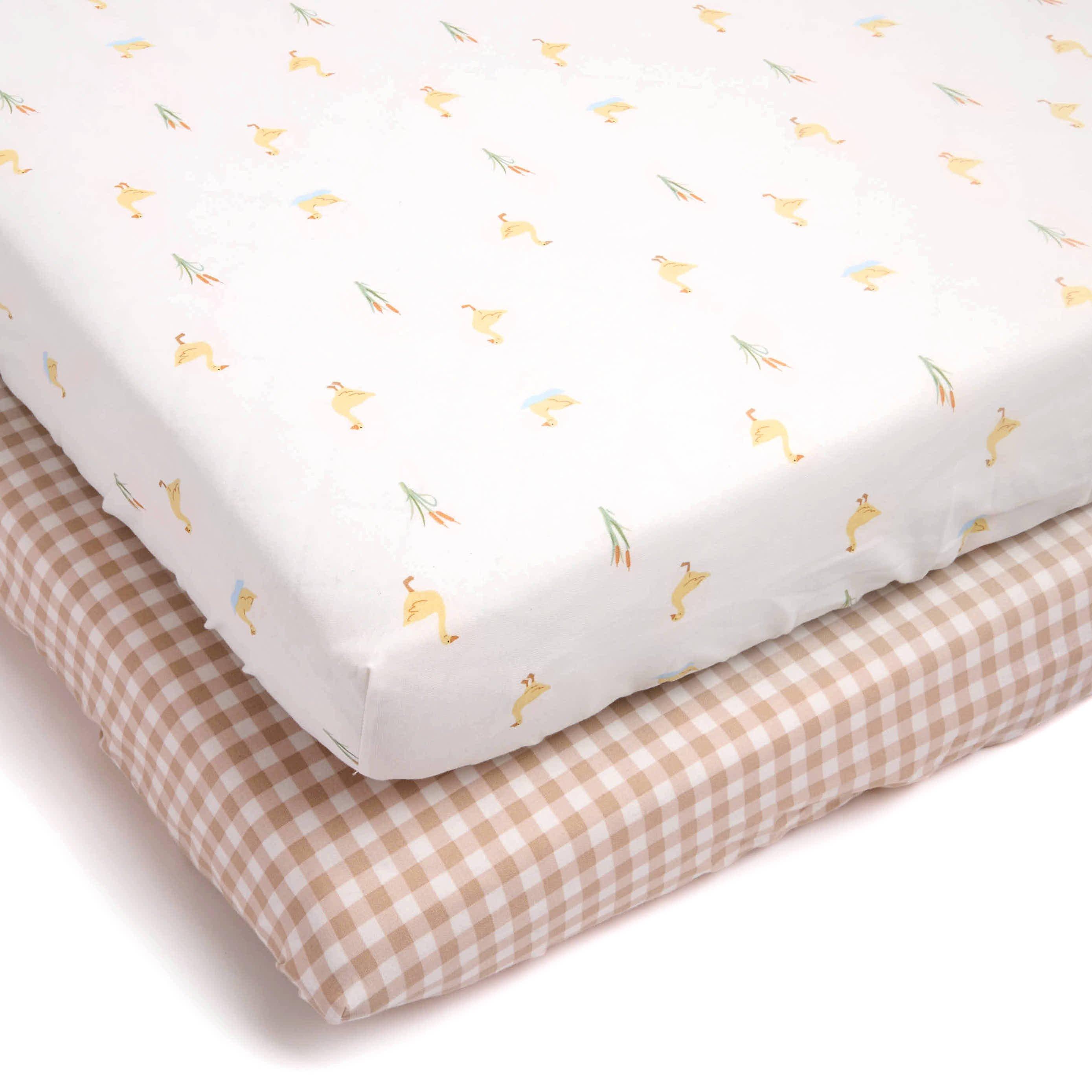 Multi - Clair De Lune - Little Duckling Cot Bed Sheets - 1