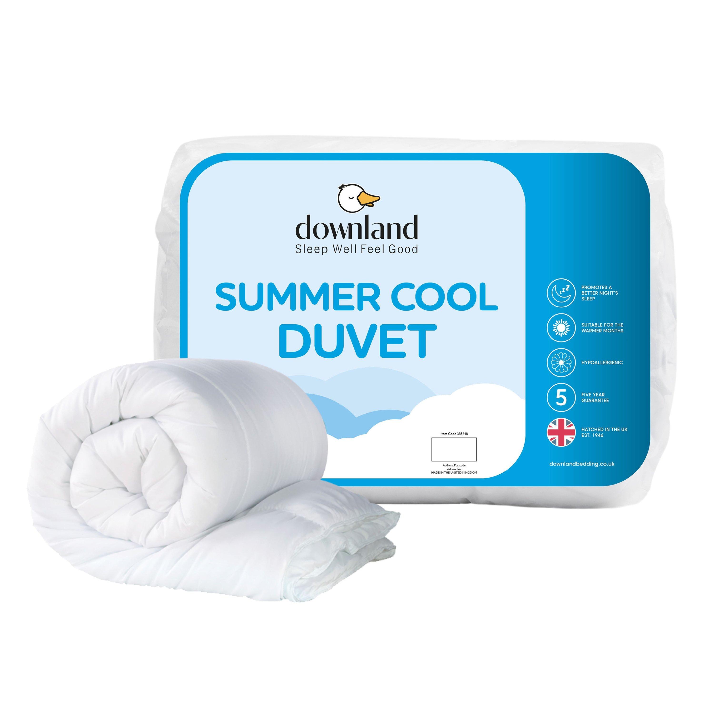 White - Downland - Summer Cool 4.5 tog Duvet - 1