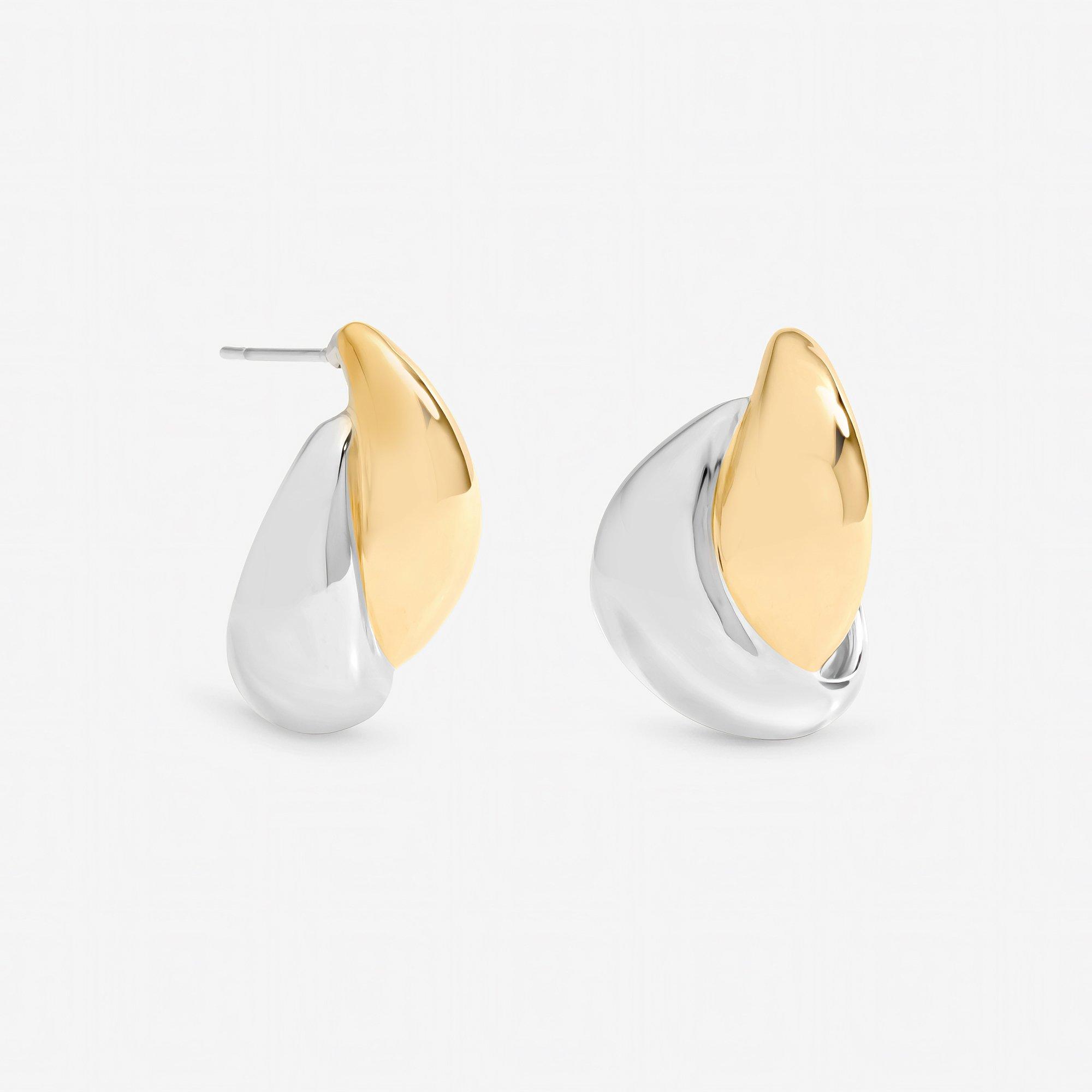 Gold - Jon Richard - Two Tone Statement Earrings