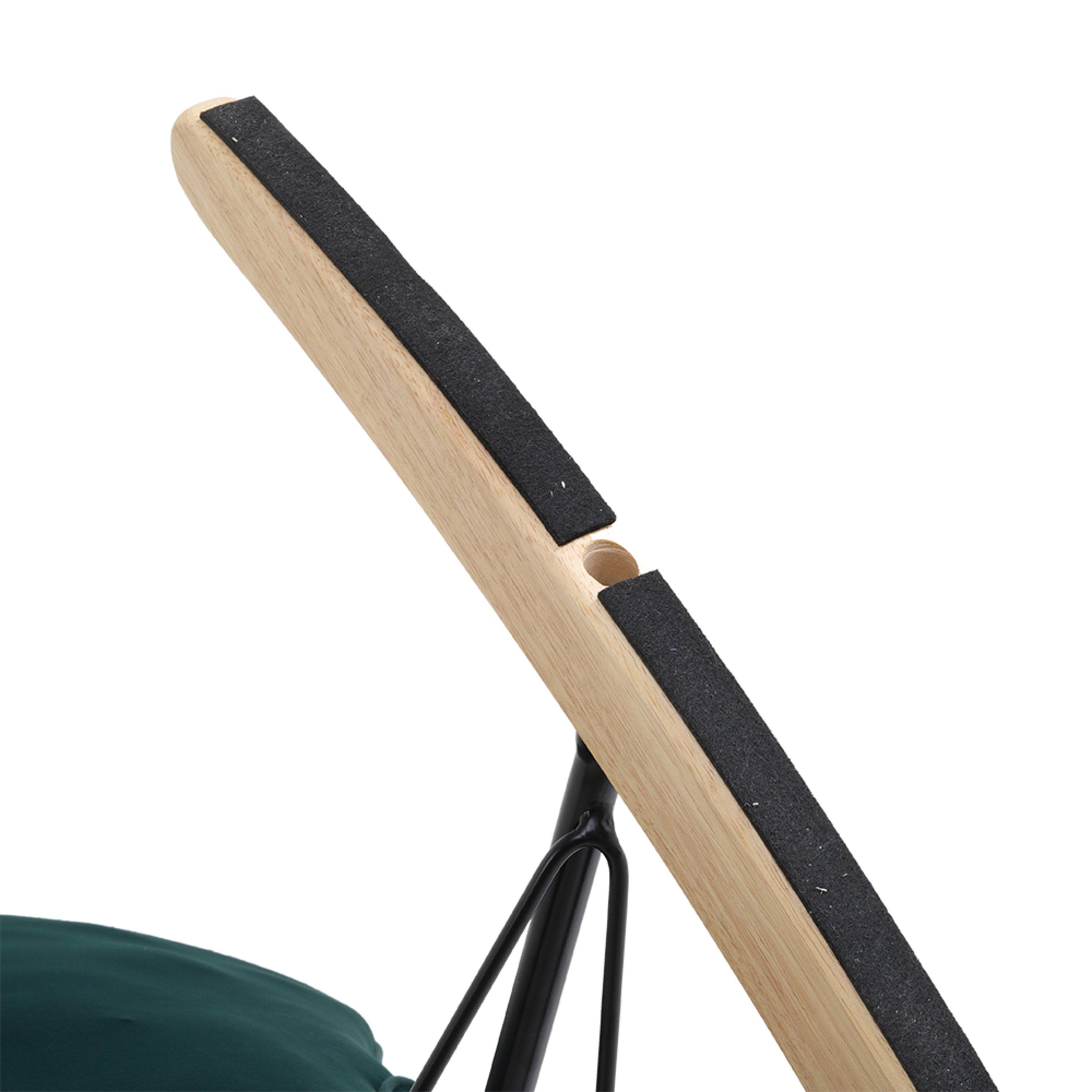 Green - Kabinet UK - Modern Upholstered Rocking Chair Green - 11