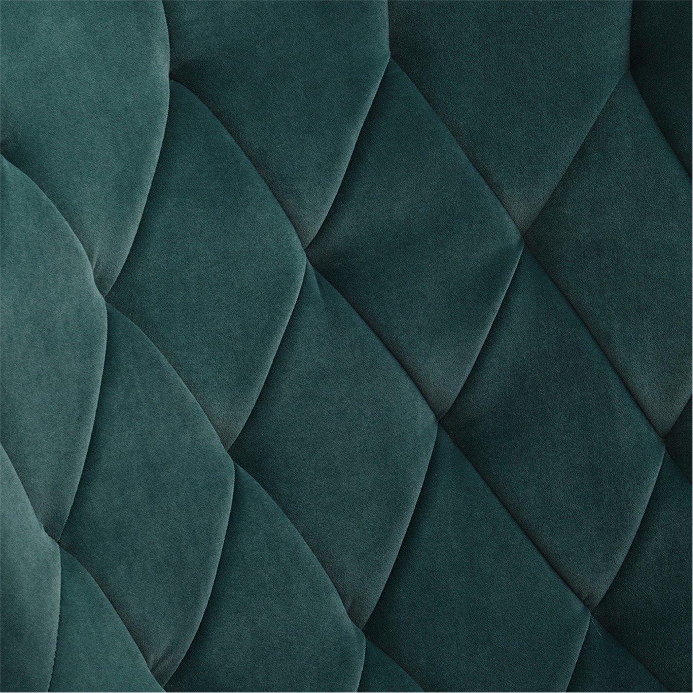 Green - Kabinet UK - Modern Upholstered Rocking Chair Green - 6