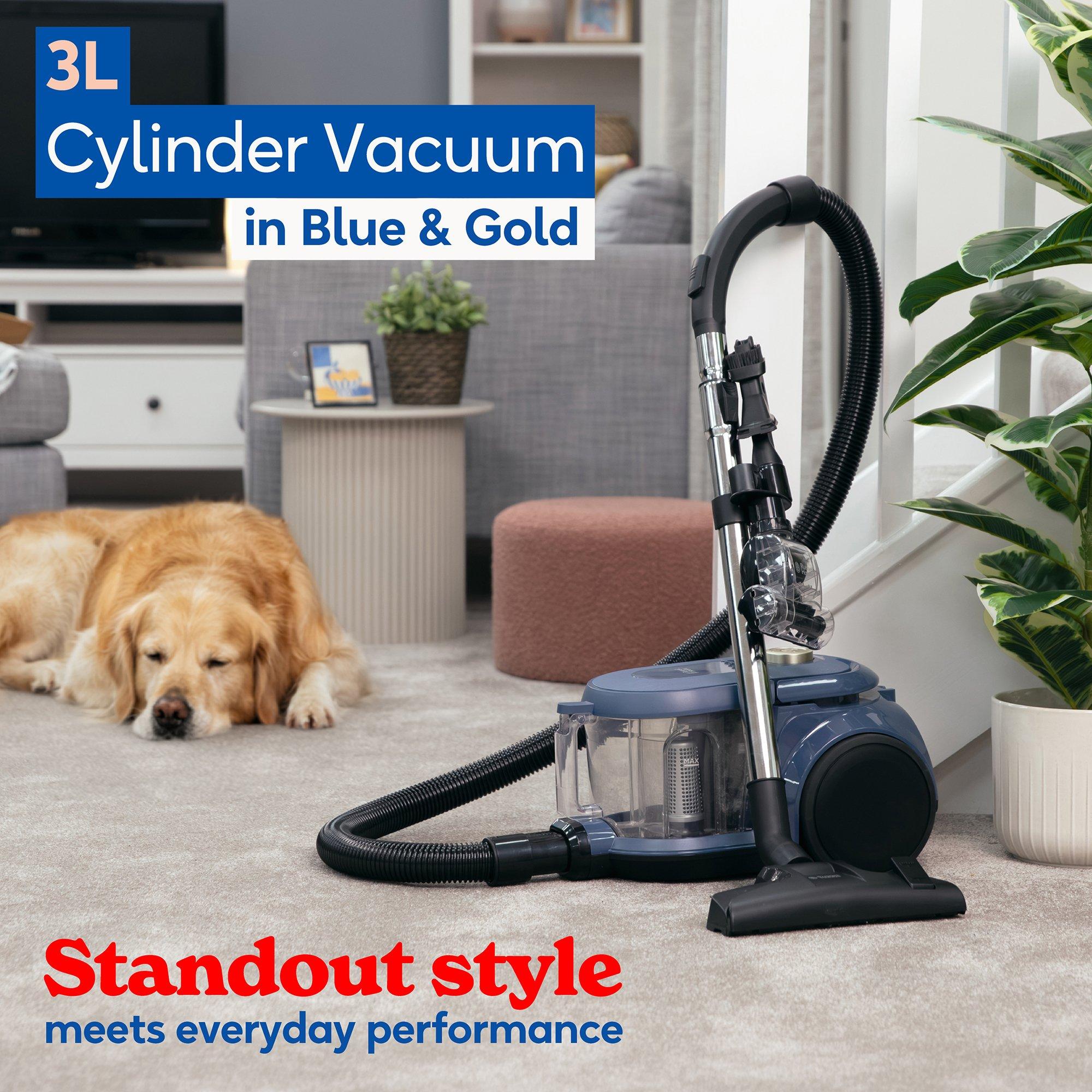 Blue And Gold - Russell Hobbs - RHCV5601BG 3L Cylinder Vacuum in Blue & Gold - 4