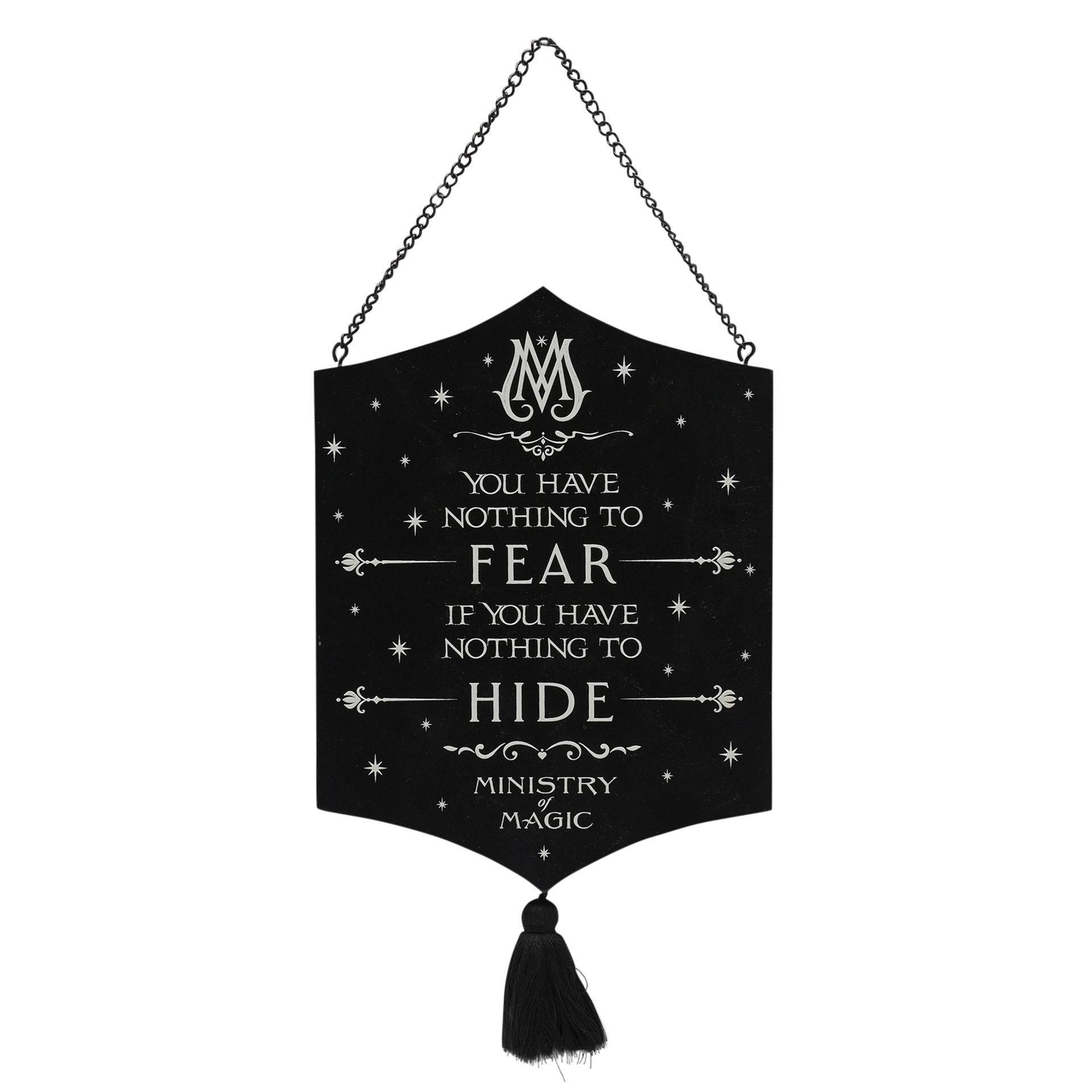Warner Bros Dark Arts Glow In The Dark Wooden Plaque Ministry Of Magic - Image 4