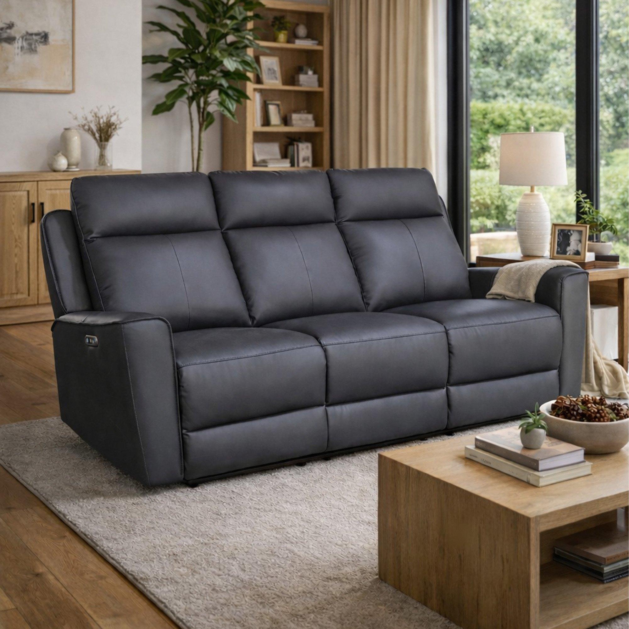 Elmhurst 3 Seater Power Recliner Sofa