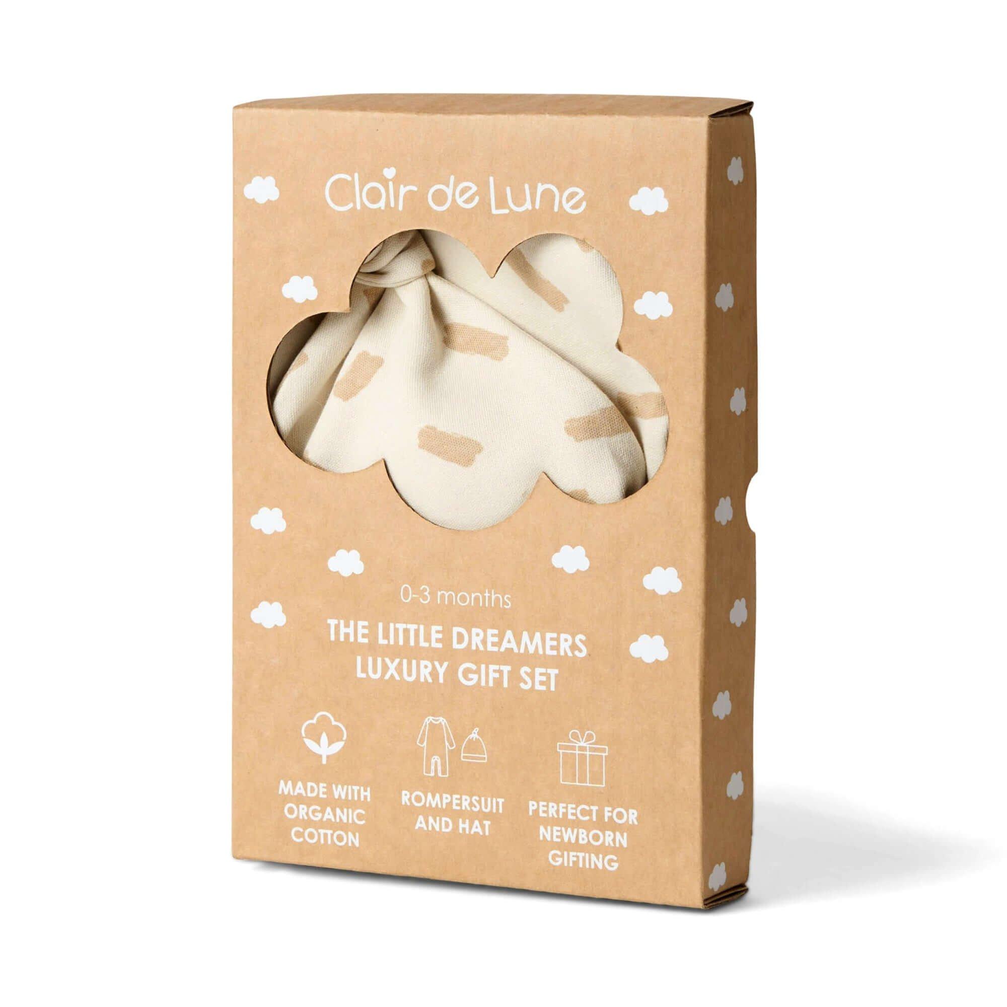 Multi - Clair De Lune - Little Dreamers Luxury Organic Gift Set 0-3 Month - 2