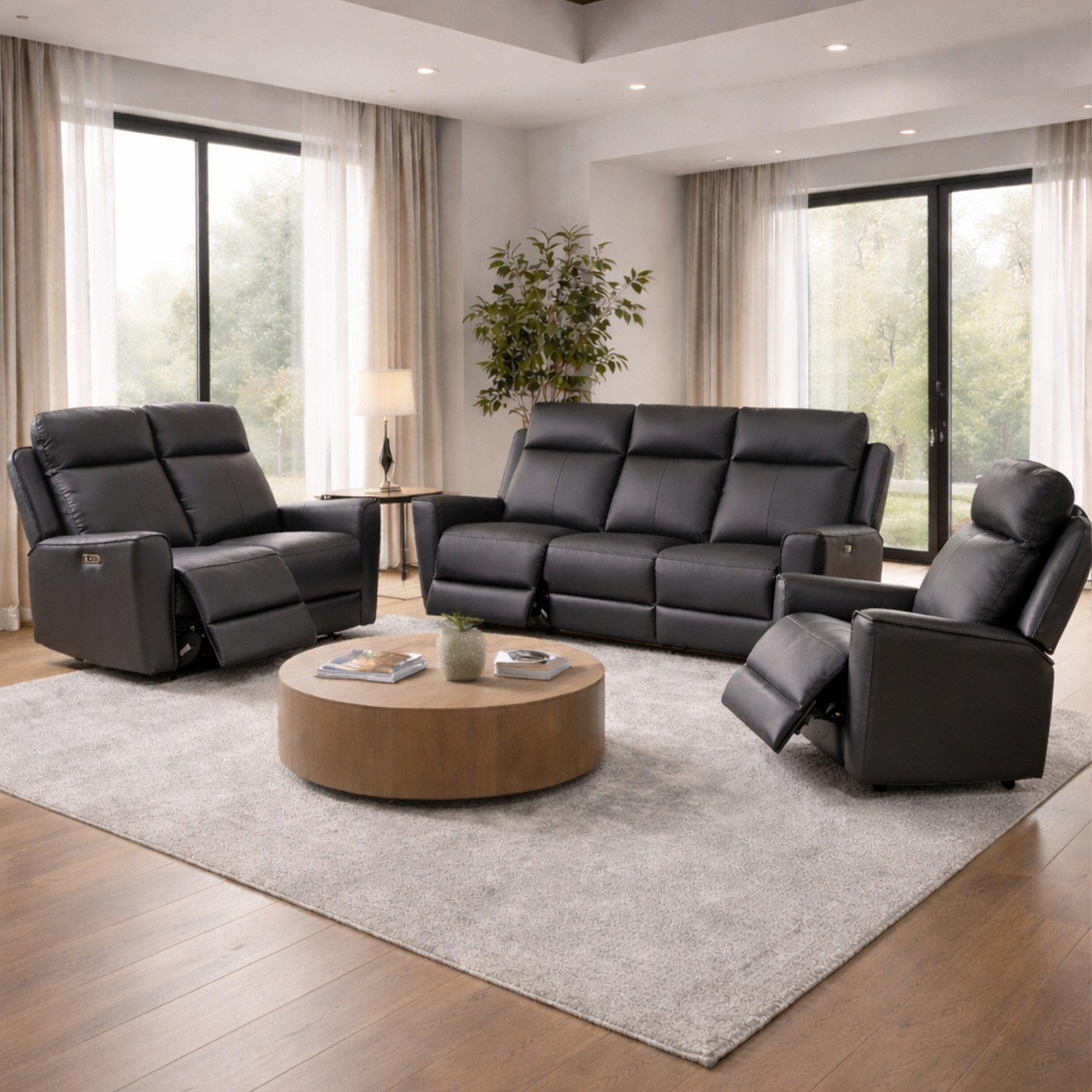 Elmhurst 3 + 2 + 1 Power Recliner Sofa Suite