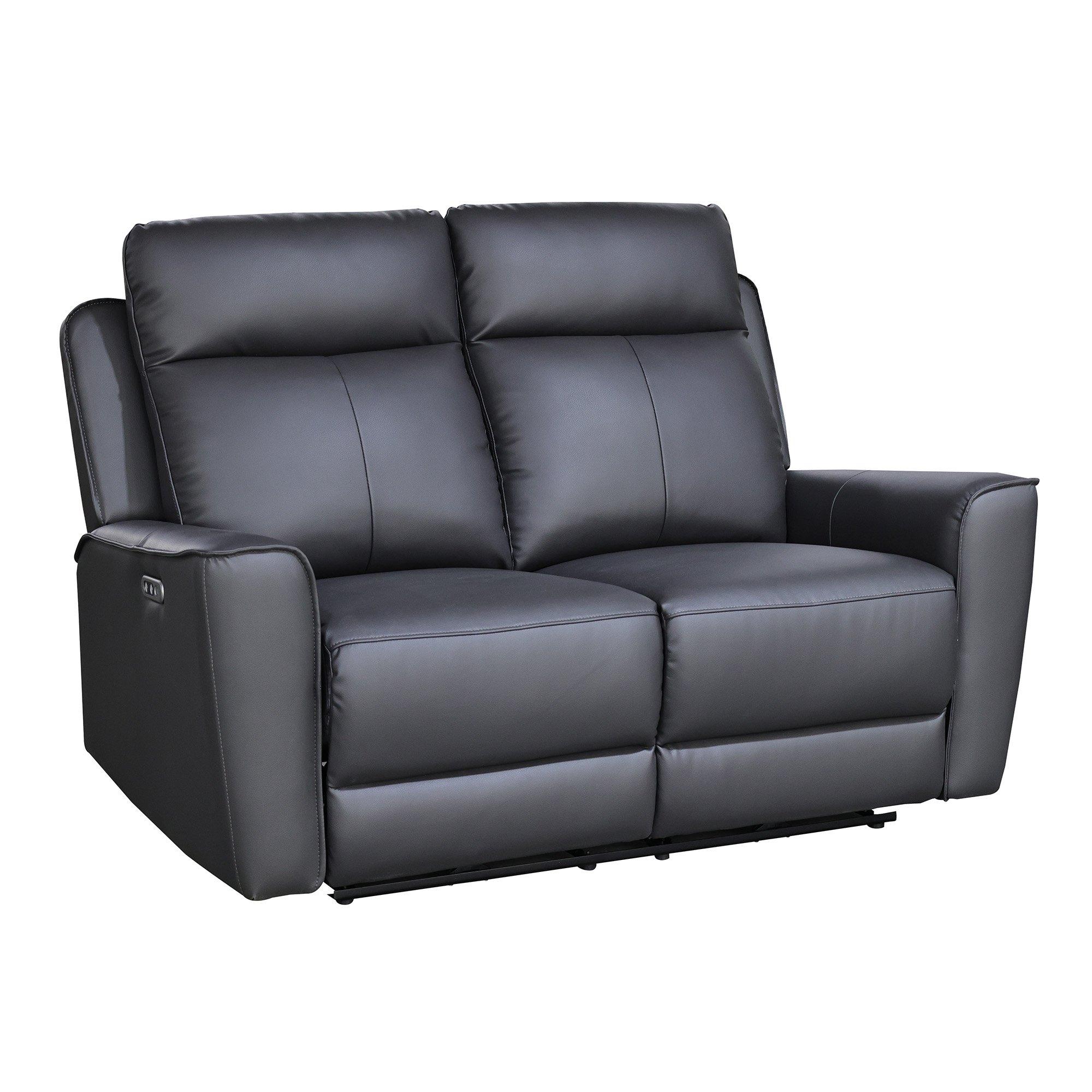 Charcoal - Aspire - Elmhurst 3 + 2 + 1 Power Recliner Sofa Suite - 2