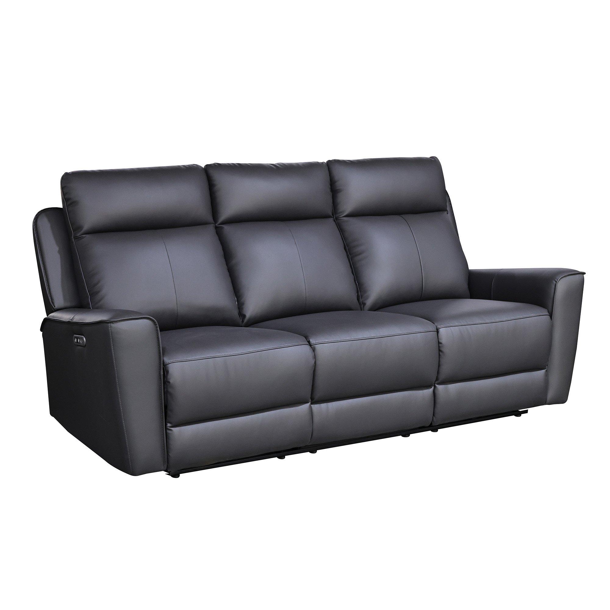 Charcoal - Aspire - Elmhurst 3 + 2 + 1 Power Recliner Sofa Suite - 3