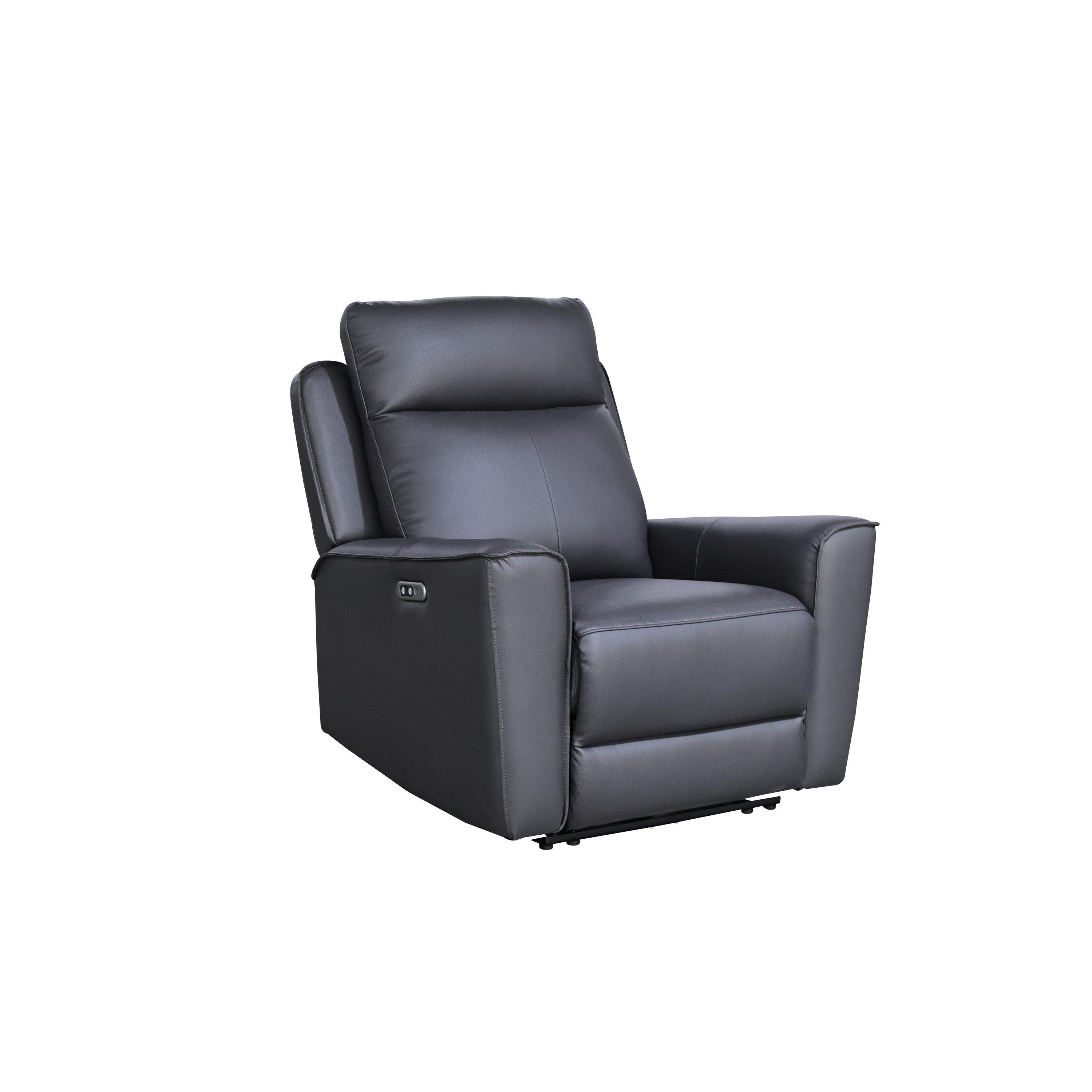 Charcoal - Aspire - Elmhurst 3 + 2 + 1 Power Recliner Sofa Suite - 5