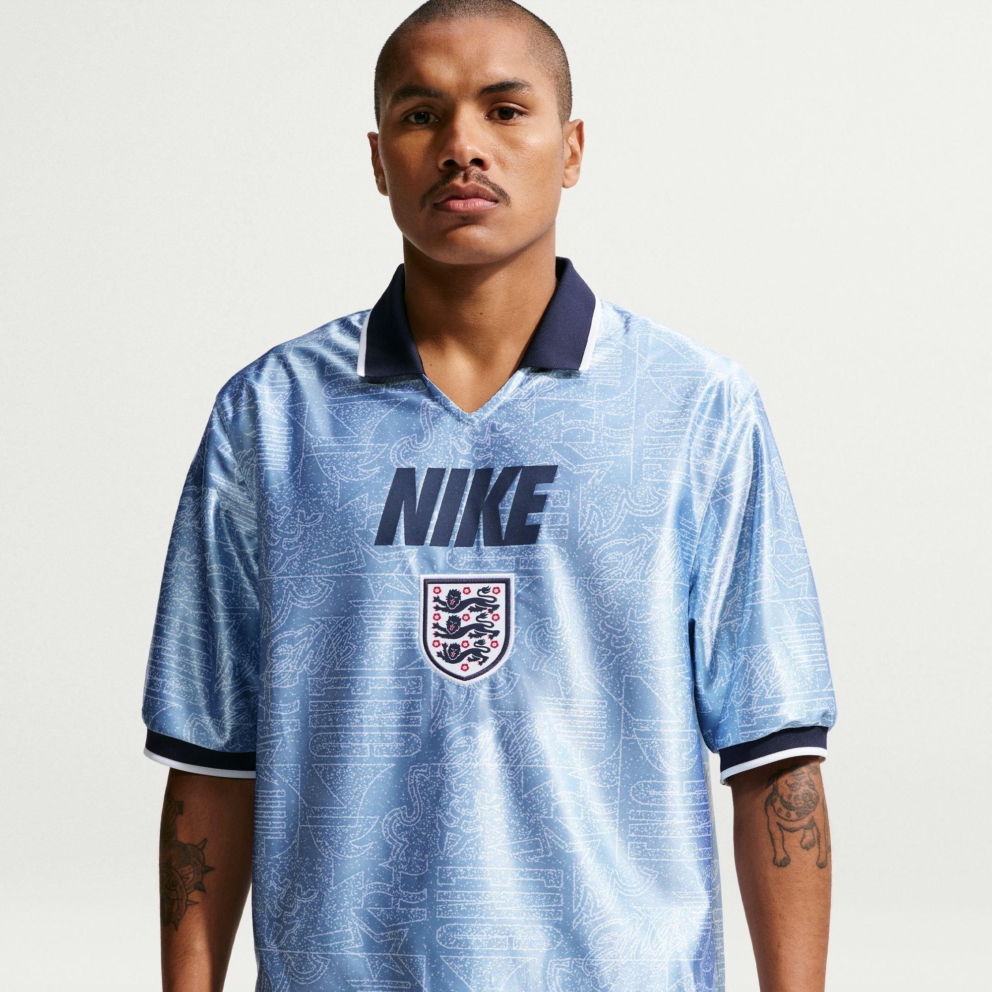 Blau/Weiß - Nike - Men's England Short Sleeve T-Shirt - 1