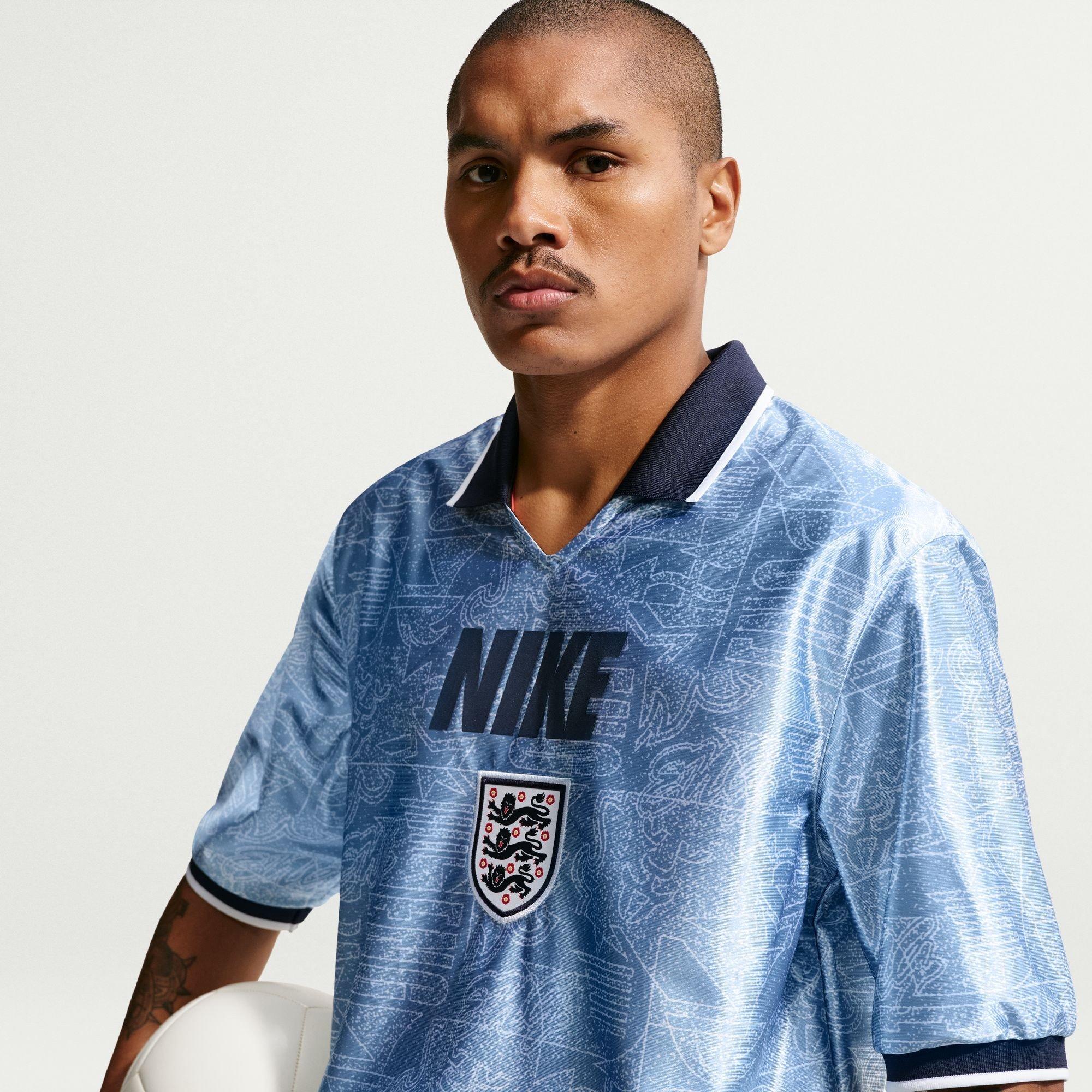 Blau/Weiß - Nike - Men's England Short Sleeve T-Shirt - 3
